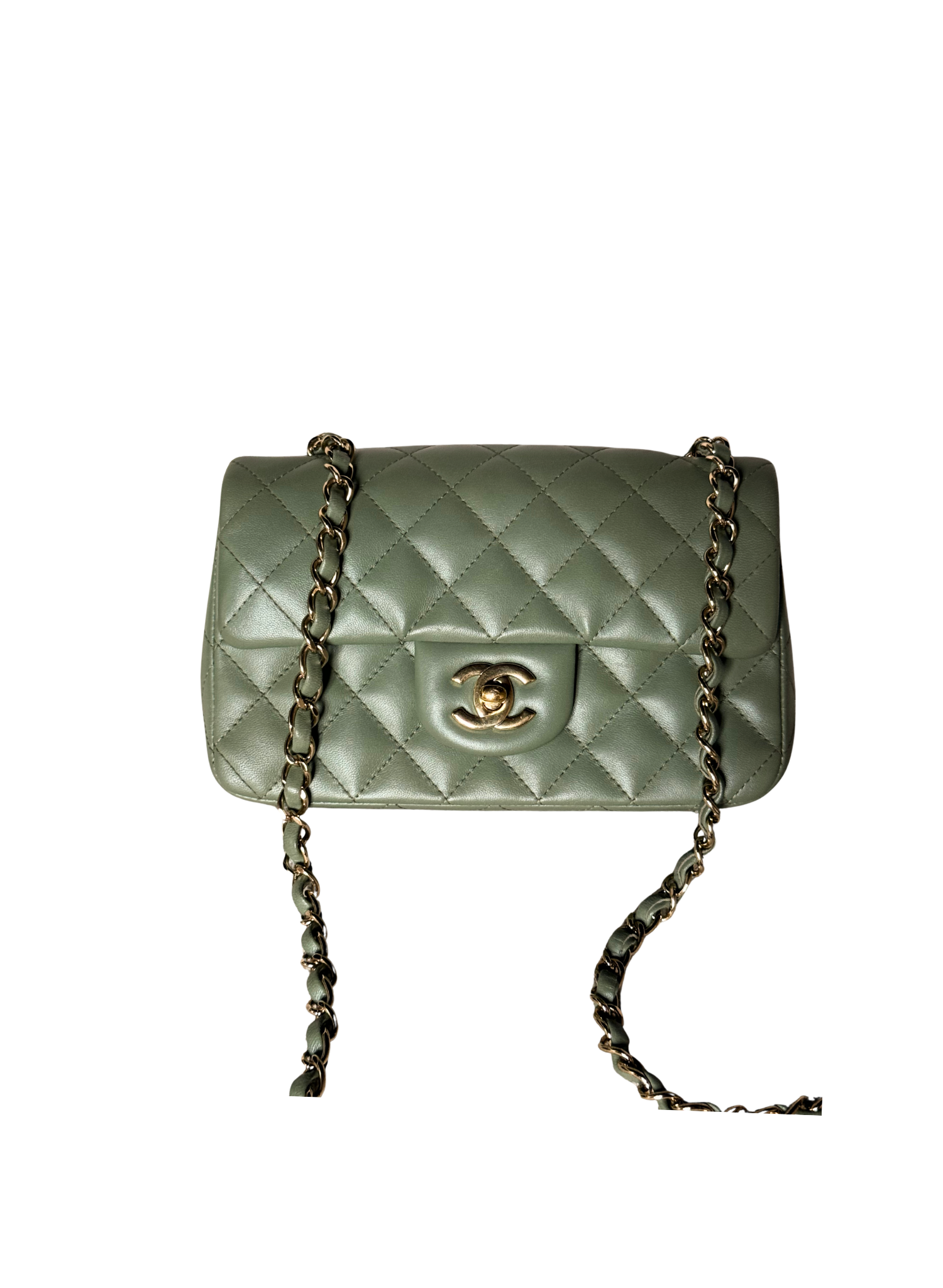 Chanel Timeless Mini Rectangle Vert Sauge