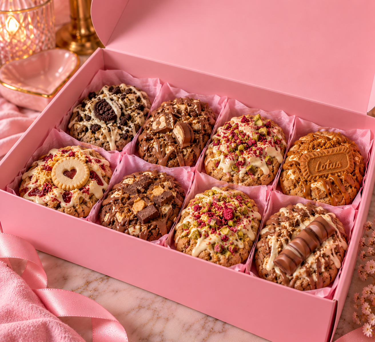 box of 8 cookies