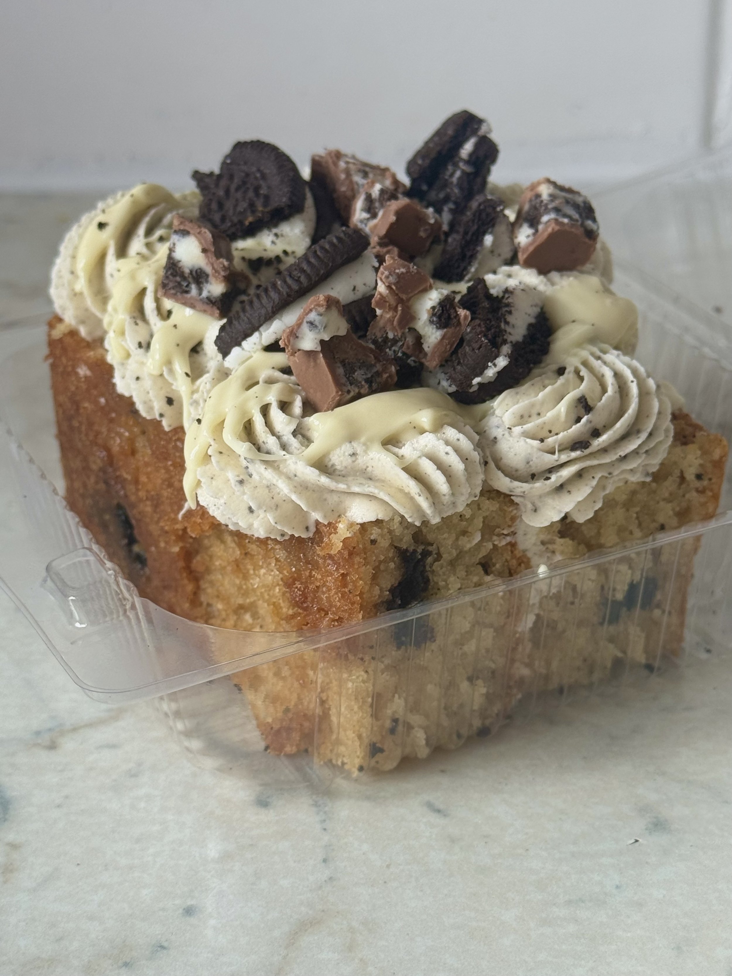 loaded cookies and cream slice