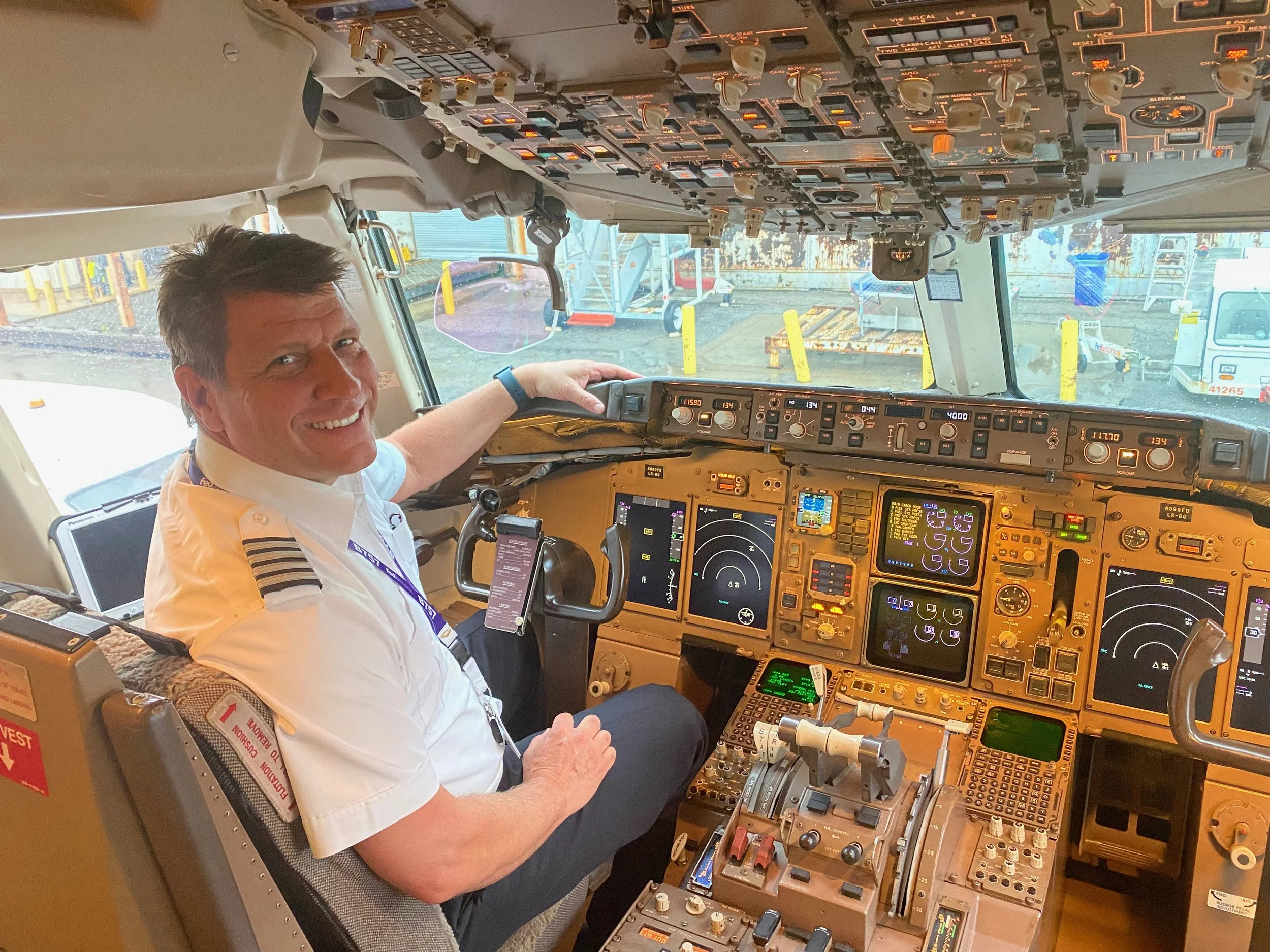 Boeing 757 Captain Tim Decker during Part 121 airline operations, bringing professional airline standards to owner-pilot mentorship.
