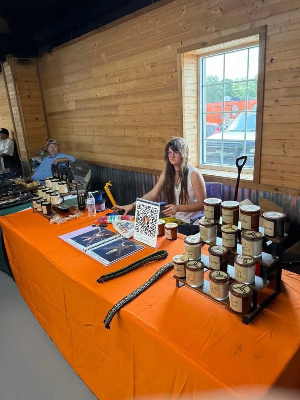 Was up super late burning that midnight oil but I&rsquo;m awake, barely, and I&rsquo;m here 😂. Come by and smell some candles or order you a gun strap!!