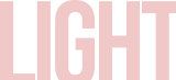 Texte en rouge et noir avec le mot 'LIGHT'