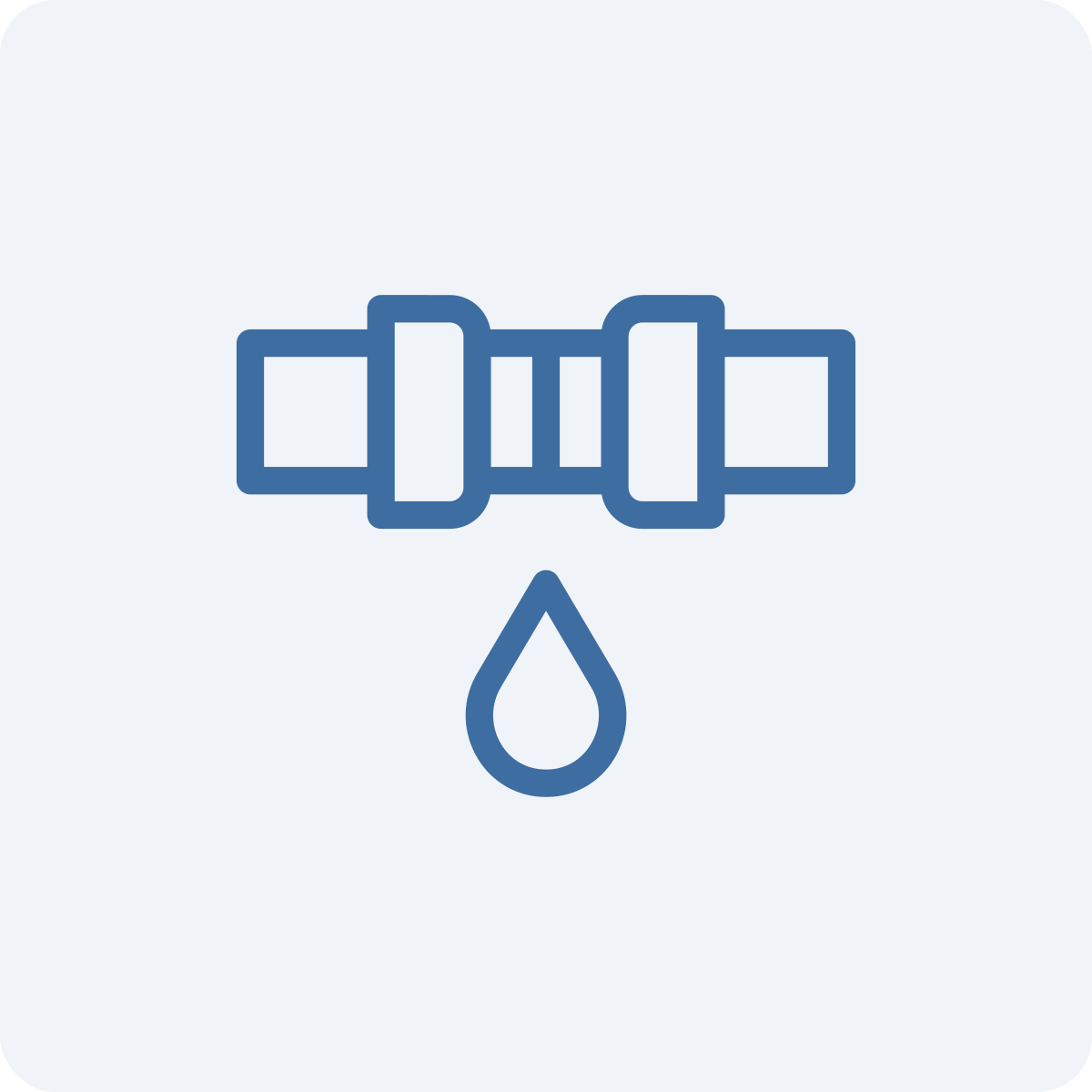 Oil or fuel filter icon with a droplet below