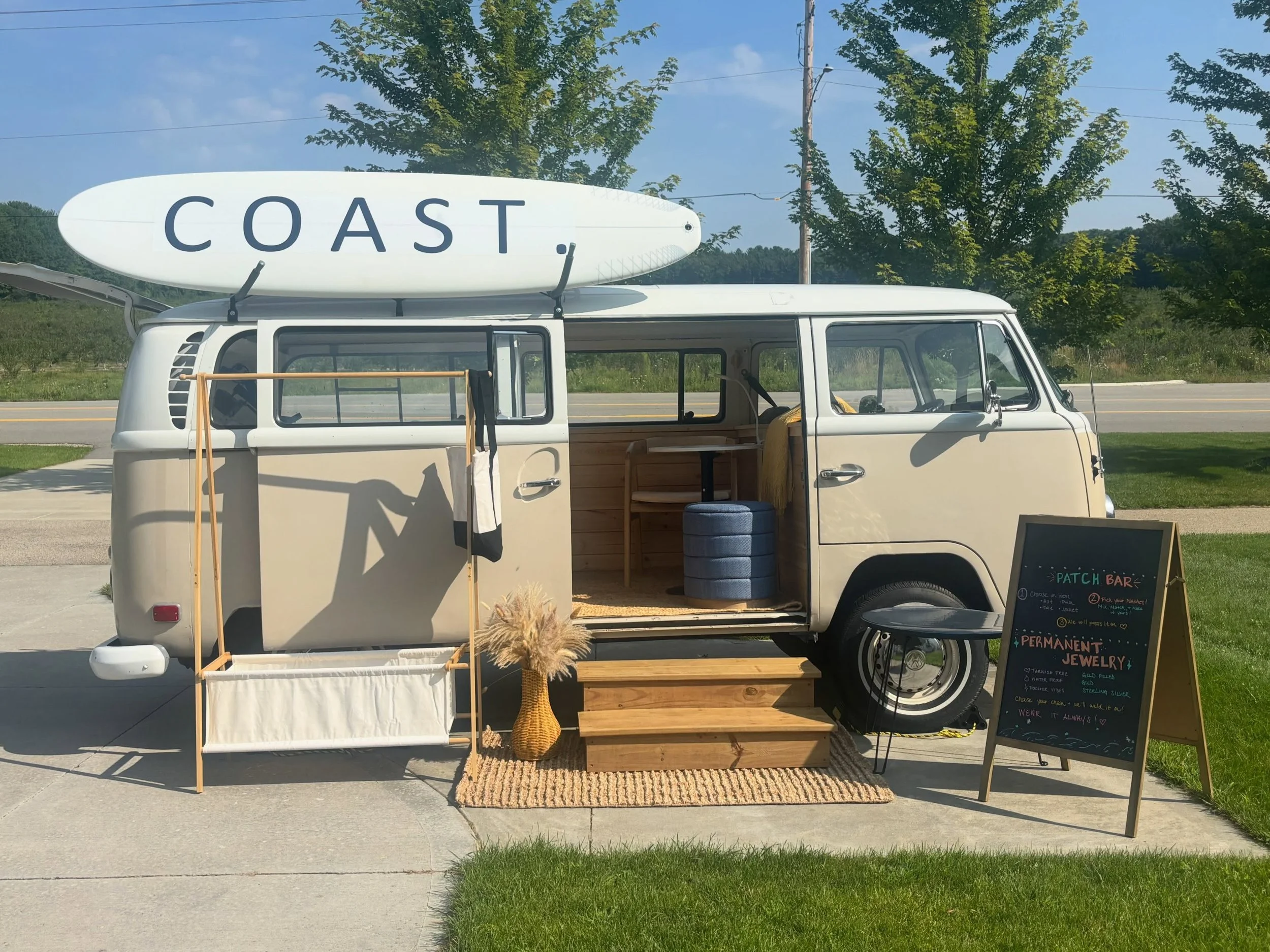 😍 She&rsquo;s all dressed and ready to go! 

📦 Inventory is on it&rsquo;s way and we should be all set for our first event next weekend. 

🫐We will be @reendersblueberryfarms on Saturday, August 15th at 10am! Hope to see you there! 

#grandhaven #