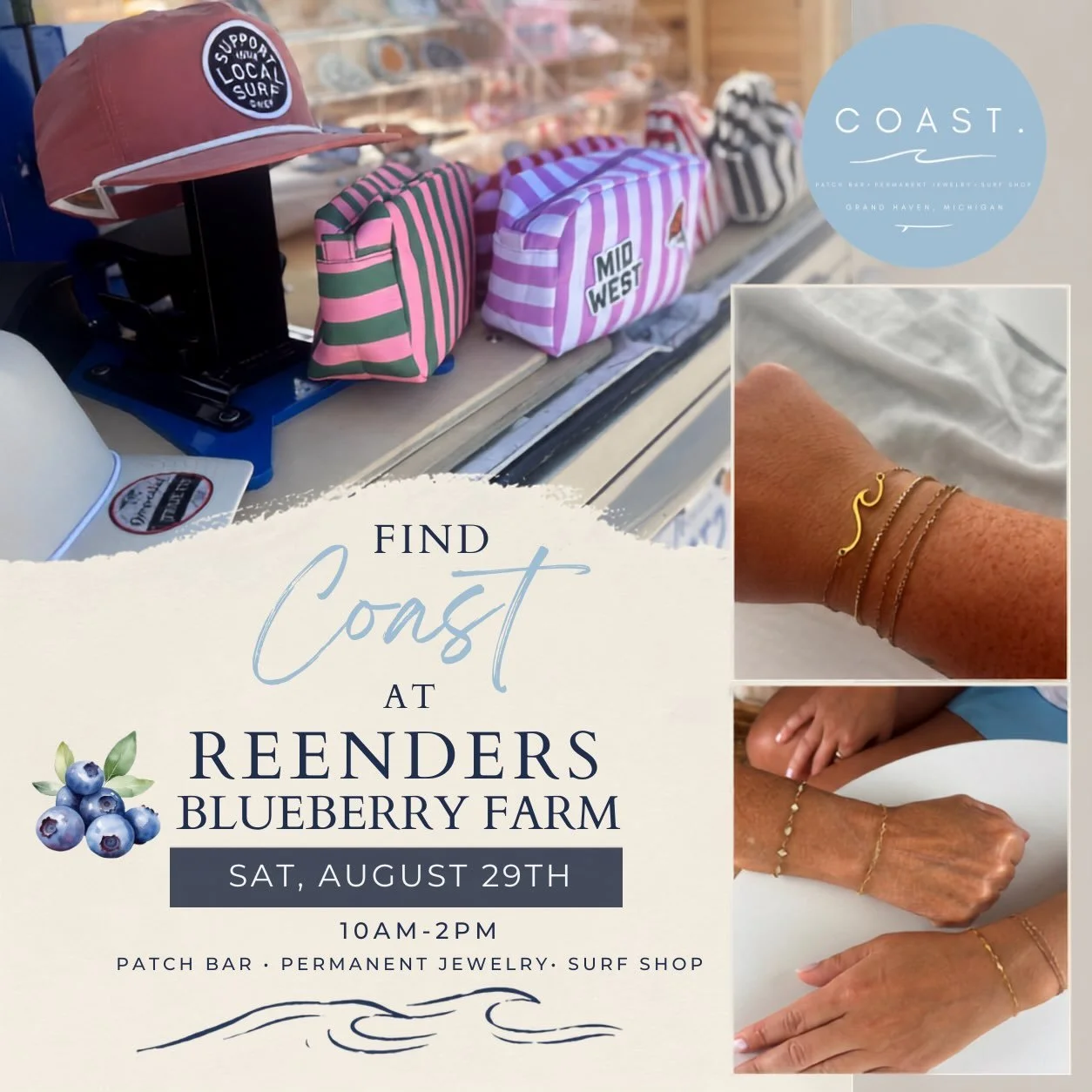 🫐Come see us next weekend at the Farewell to Summer event @reendersblueberryfarms from 10am-2pm! 

Shop the bus, eat some lunch. grab some blueberries!