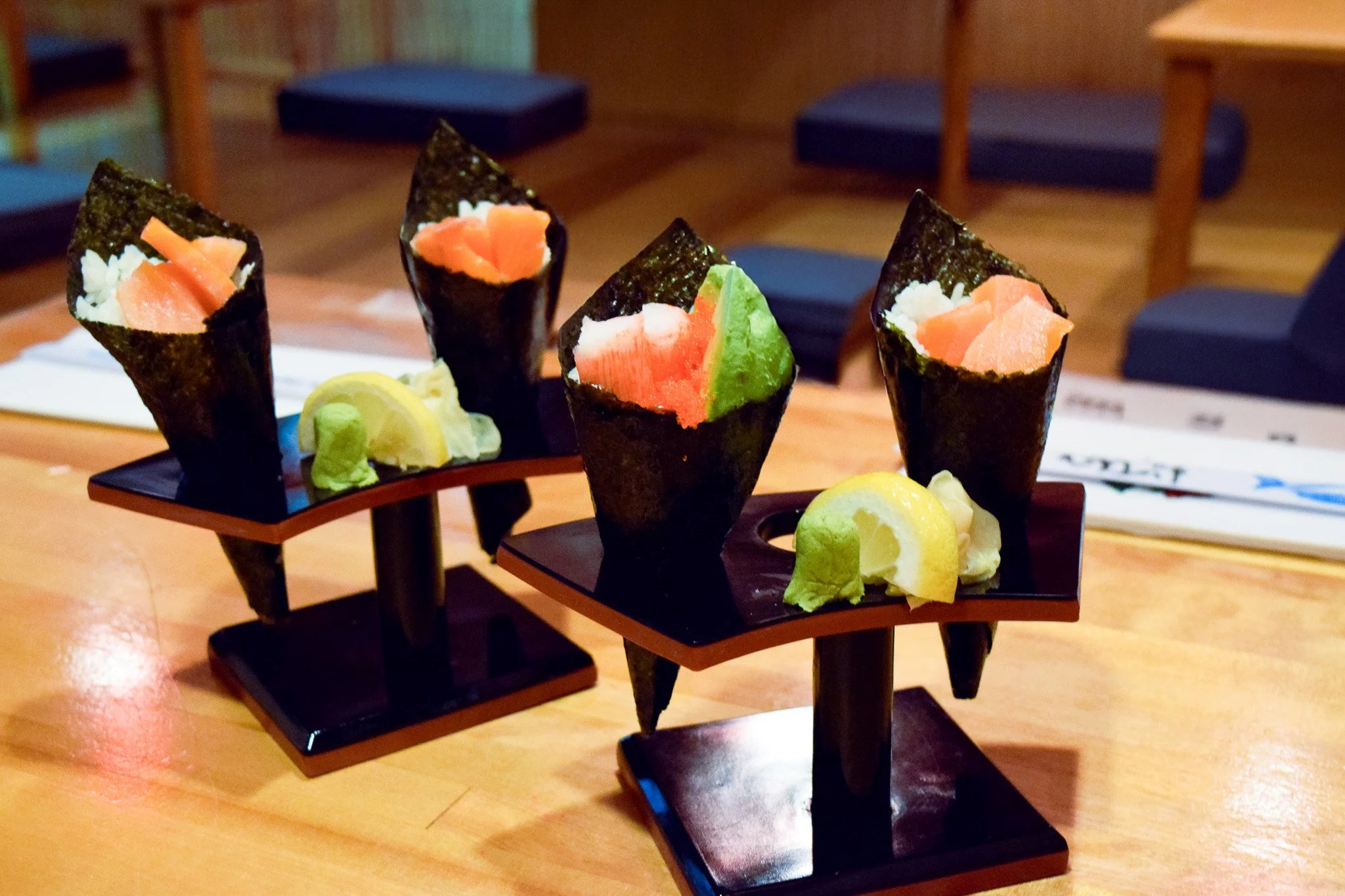 Hand-rolled Japanese sushi from Sakura restaurant on the Fox Point International food tour