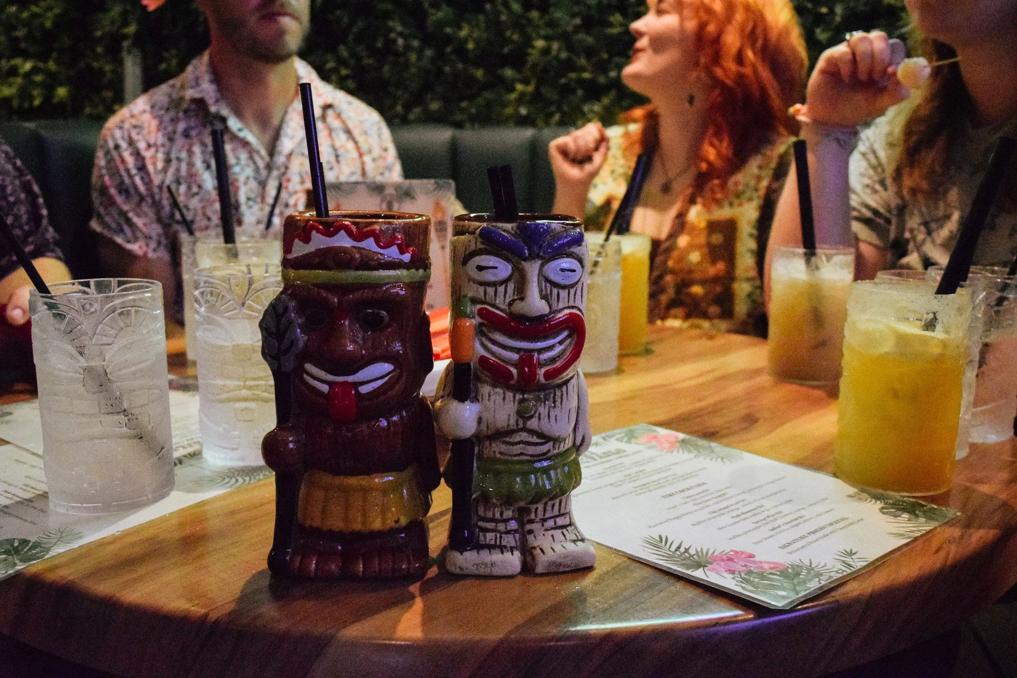 Tropical Zombie cocktail at Tiki Cove bar in Boston