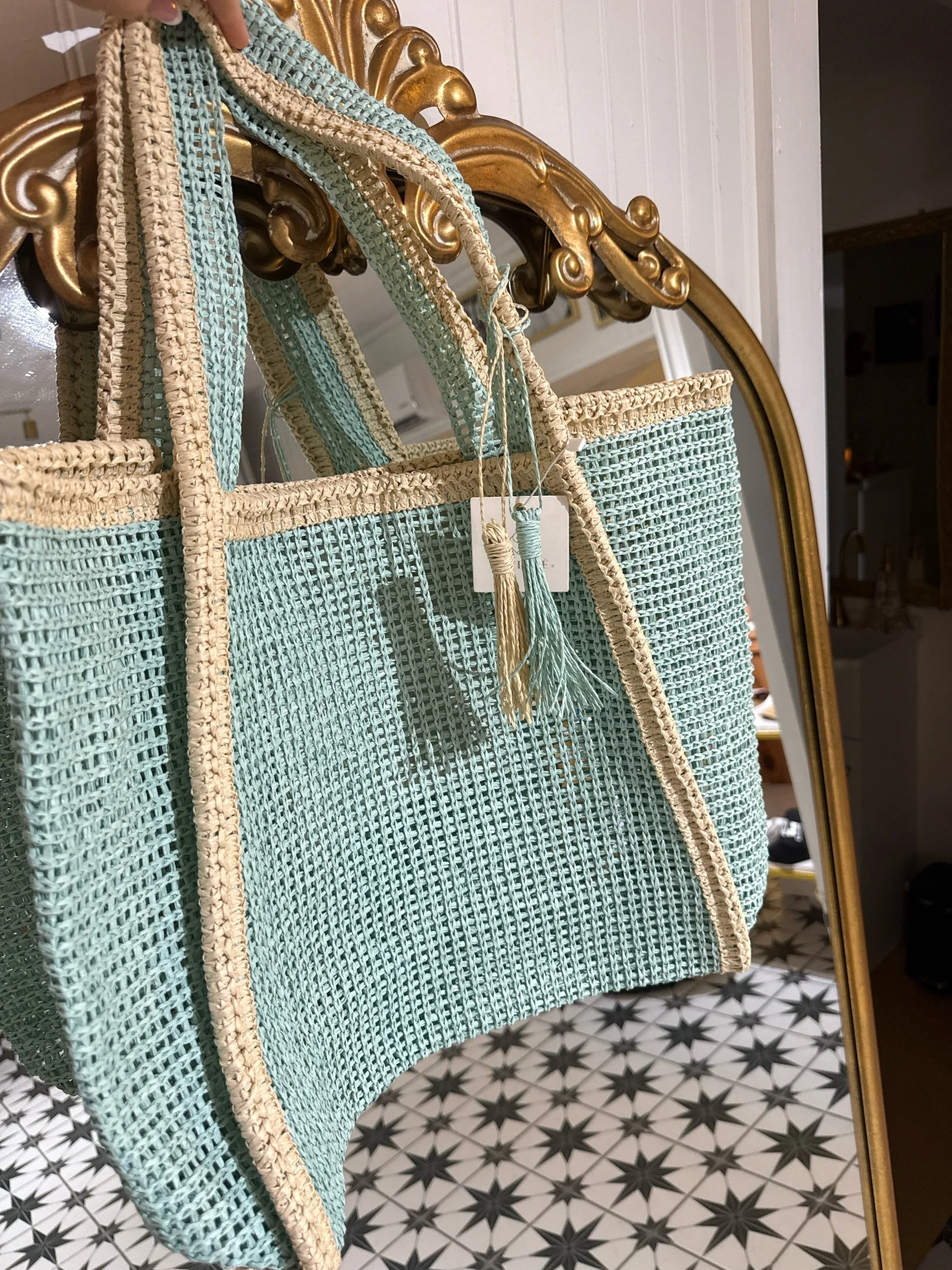 Woven Straw Tote