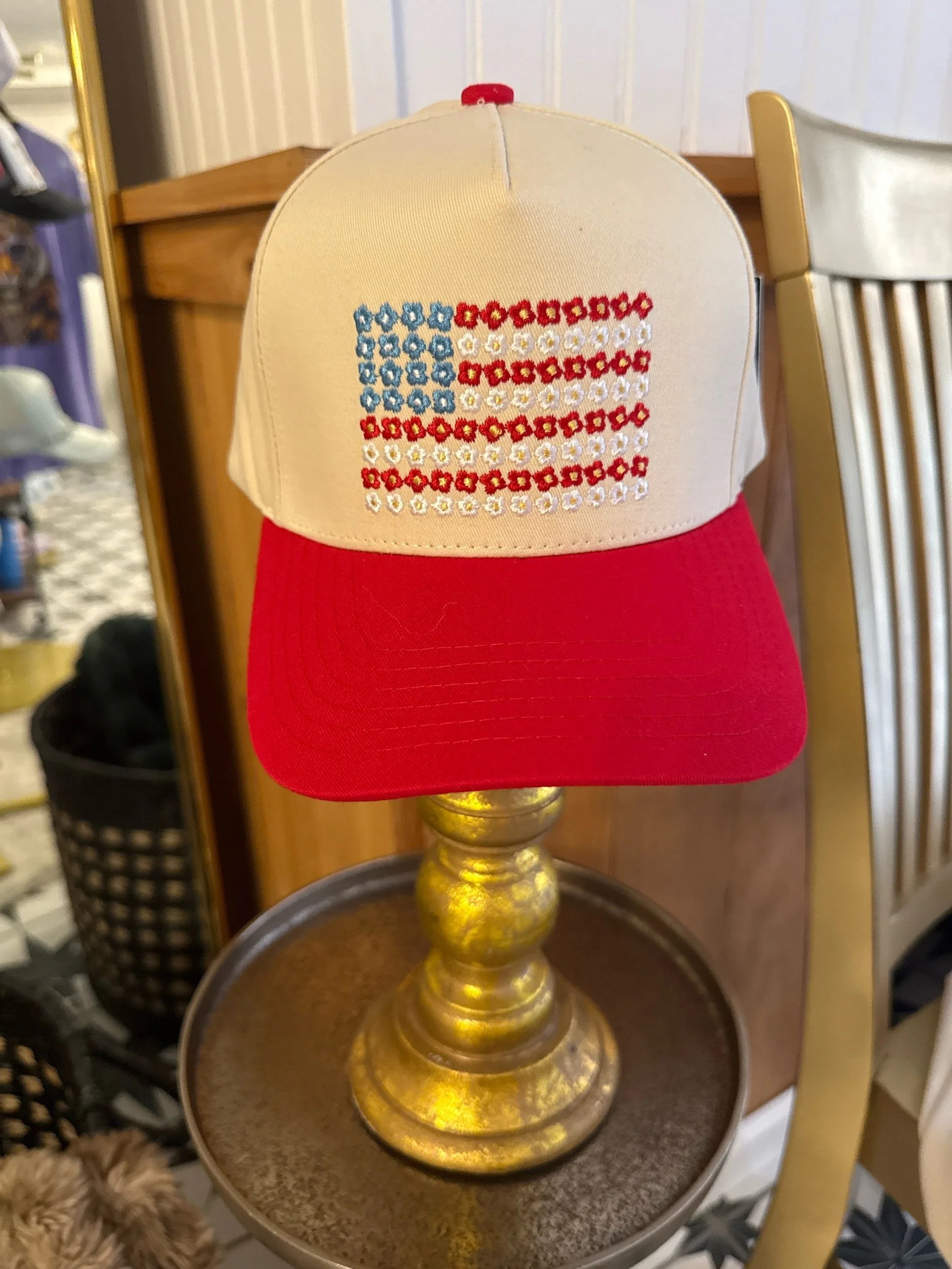 Flowered Flag Trucker