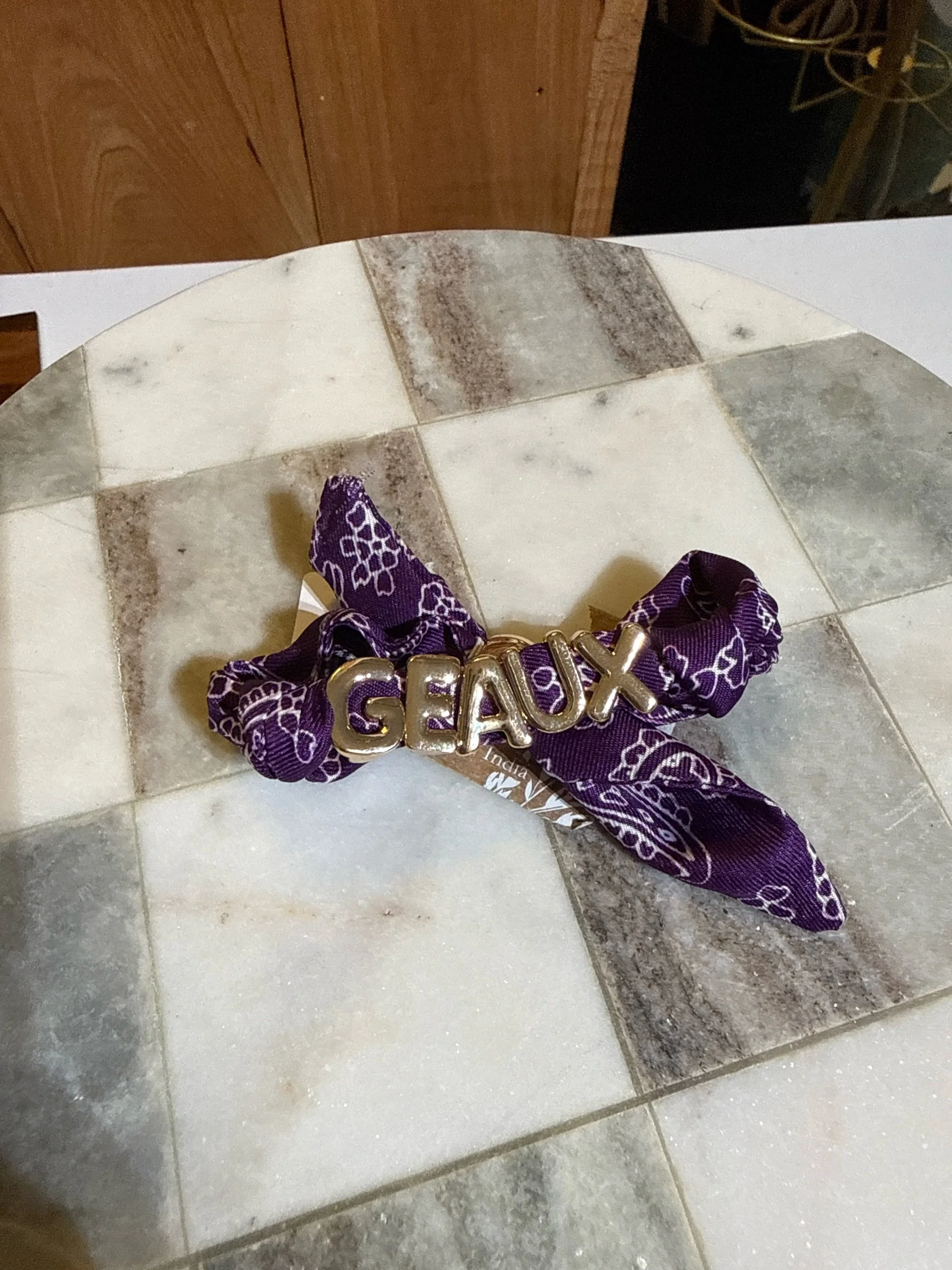 GEAUX bow bracelet * ONLY 4 left !