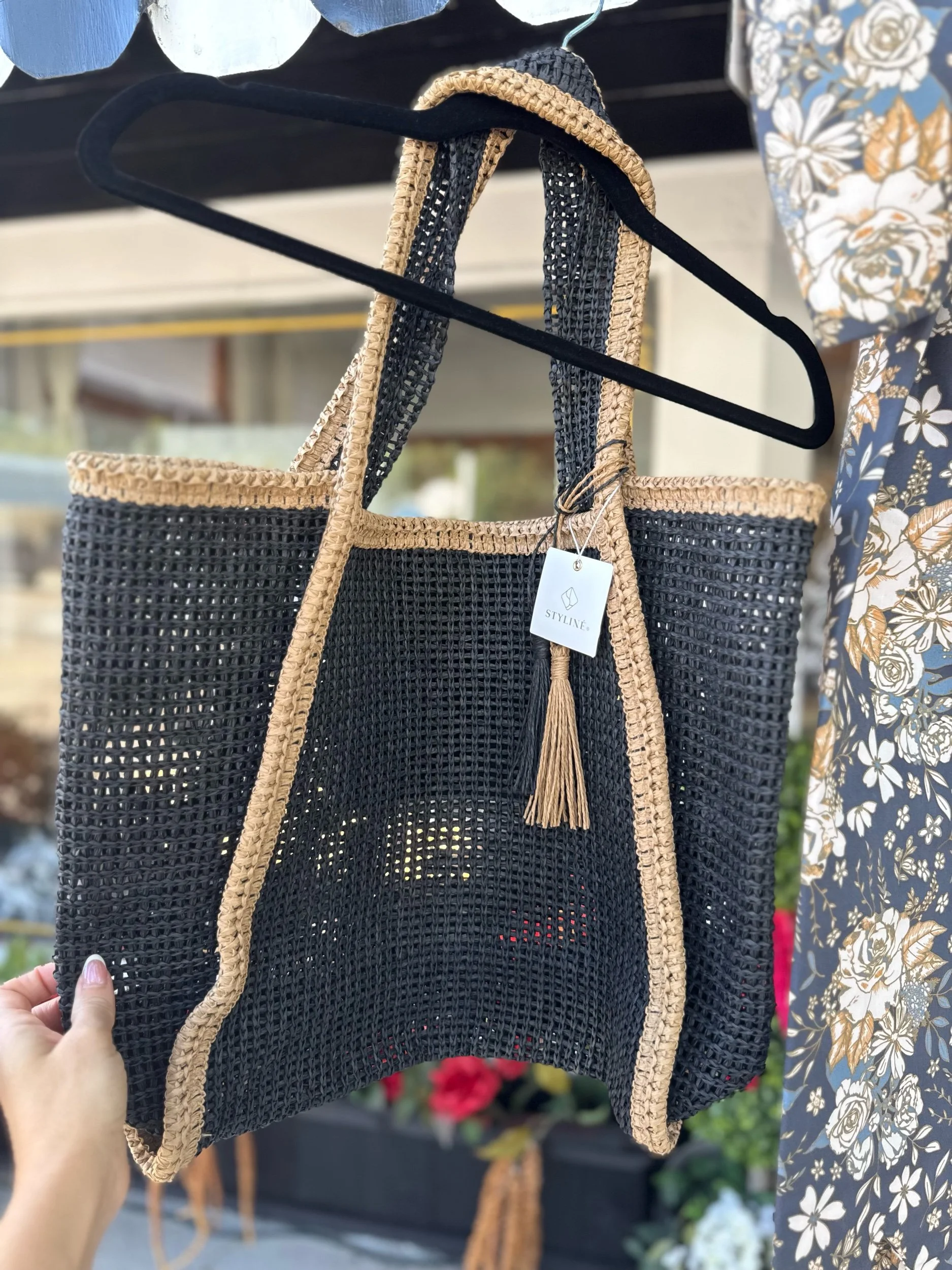 Woven Straw Tote