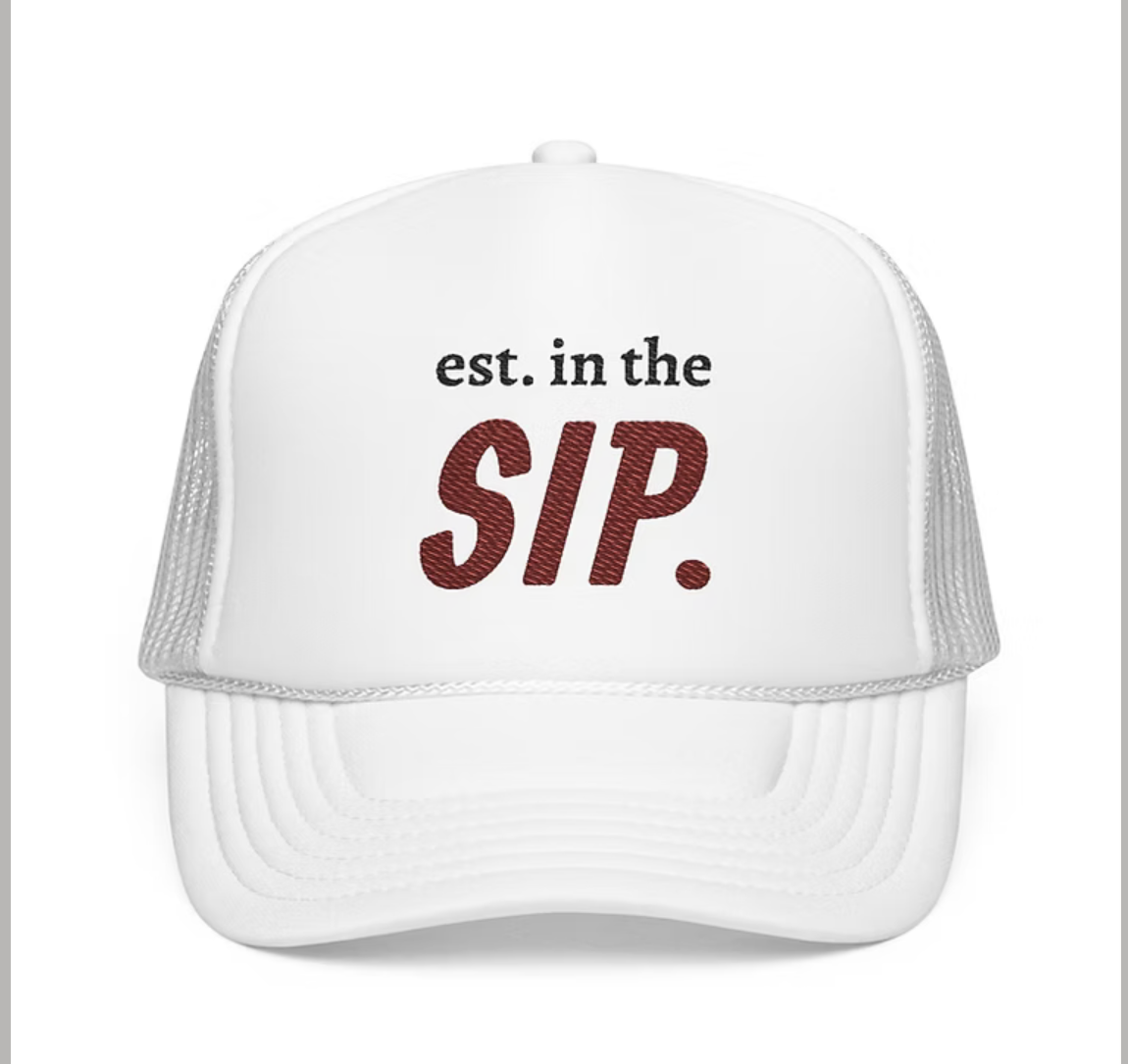 EMBROIDERED SIP. Foam Trucker Hat  Cypress Brim Co 3.png
