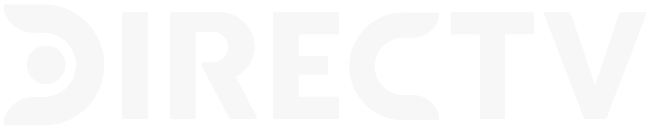 Logotipo de Directv en fondo negro.