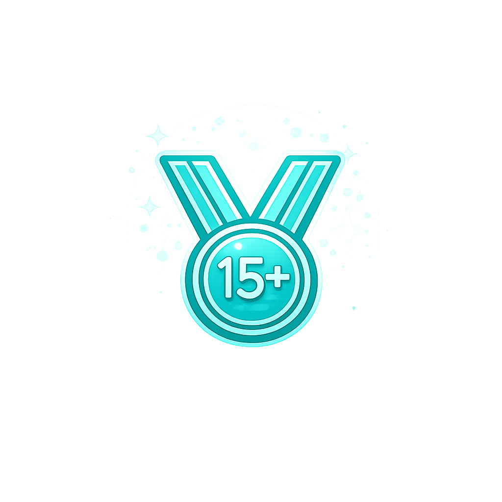 15+ years of professional house cleaning experience icon
