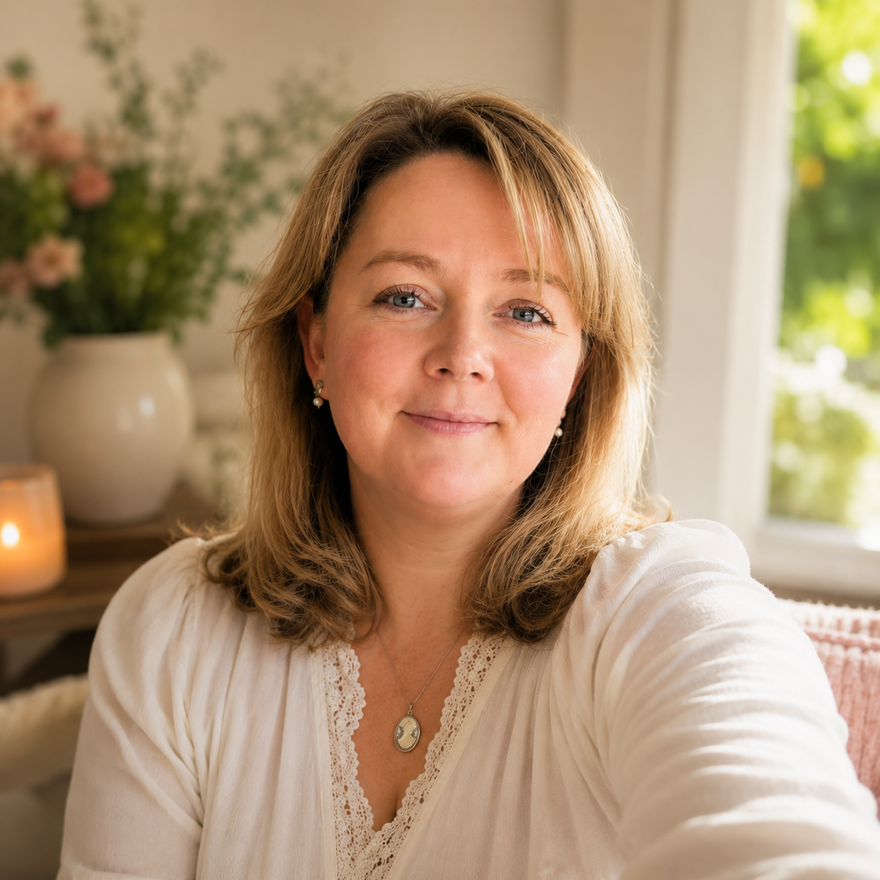 Portret van Lindsay, doula in Wetteren, Gent en Aalst en oprichter van Mothers & Moon