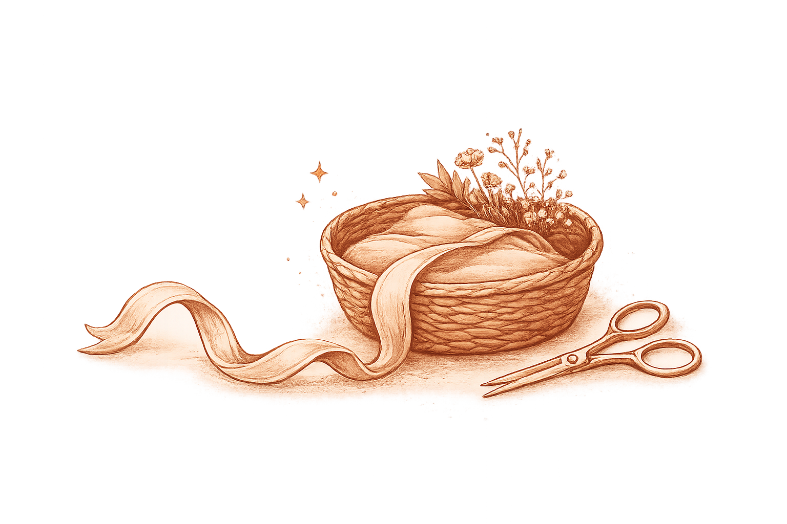 Illustratie van een placenta, navelstreng en schaar bij een Half Lotus Birth