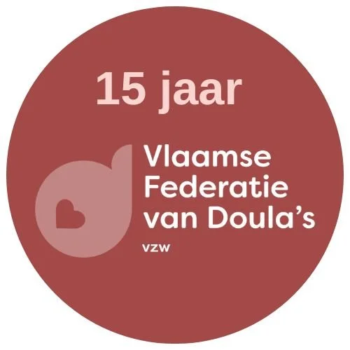 Logo Vlaamse Federatie van Doula’s – officieel lid Mothers & Moon