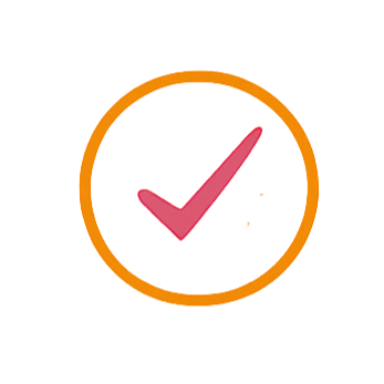 Checkmark icon representing stress-free destination wedding planning and seamless travel arrangements.