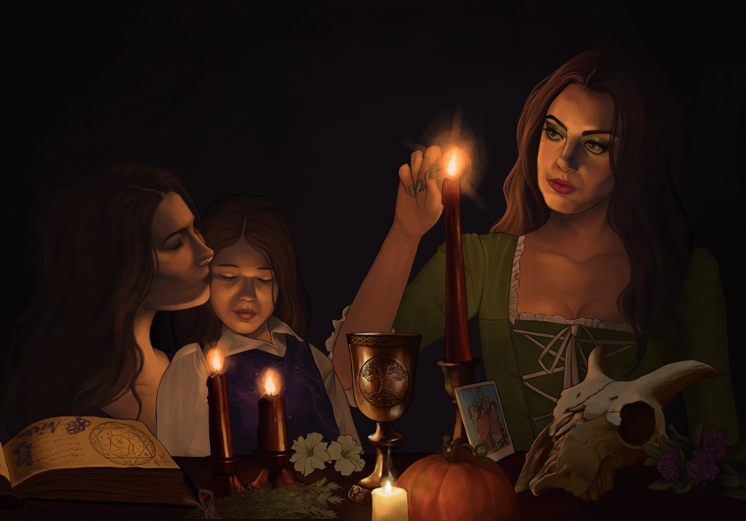 The Witchery of Living, Emma Scally, Digital Illustration, 2025