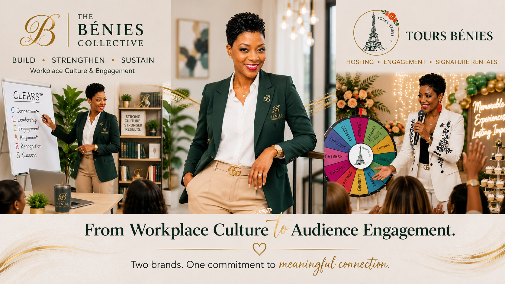 Abianka Alexander-Dick connecting workplace culture and audience engagement through The Bénies Collective and Tours Bénies.
