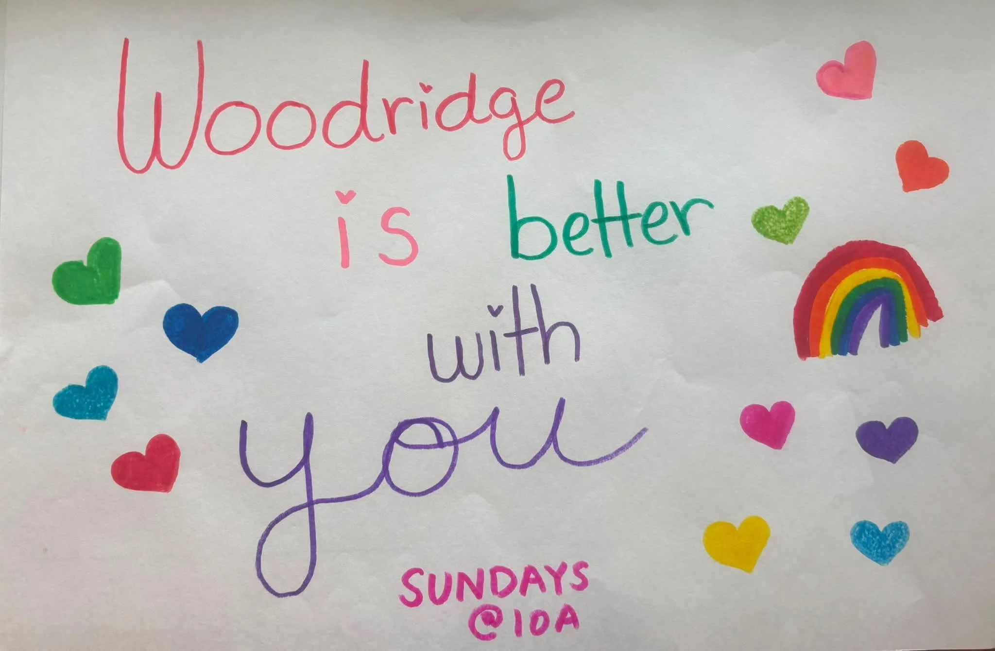 ❤️ Woodridge is better with YOU!

Our Sunday School Social Media Takeover continues with a little reminder that our church community wouldn&rsquo;t be the same without you! Whether you&rsquo;re new to church, returning, or looking for a place to belo
