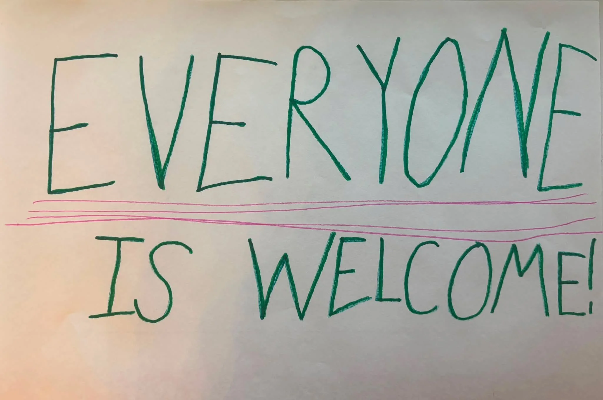 The Sunday School Takeover continues, and we have one important message: EVERYONE means everyone! 💚 No exceptions, no fine print&mdash;there&rsquo;s a place for you at Woodridge.

Come see for yourself! Join us Sundays at 10 AM in Cranston. We saved