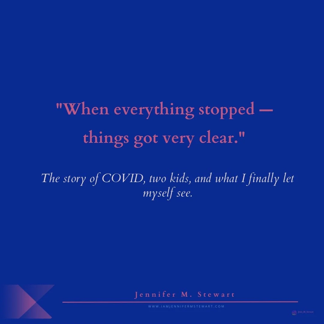 There are moments in life when clarity doesn&rsquo;t arrive loudly &mdash; it arrives quietly, in the middle of your real life, while you&rsquo;re doing the things you always do. COVID was that moment for me. Not because the world shut down, but beca