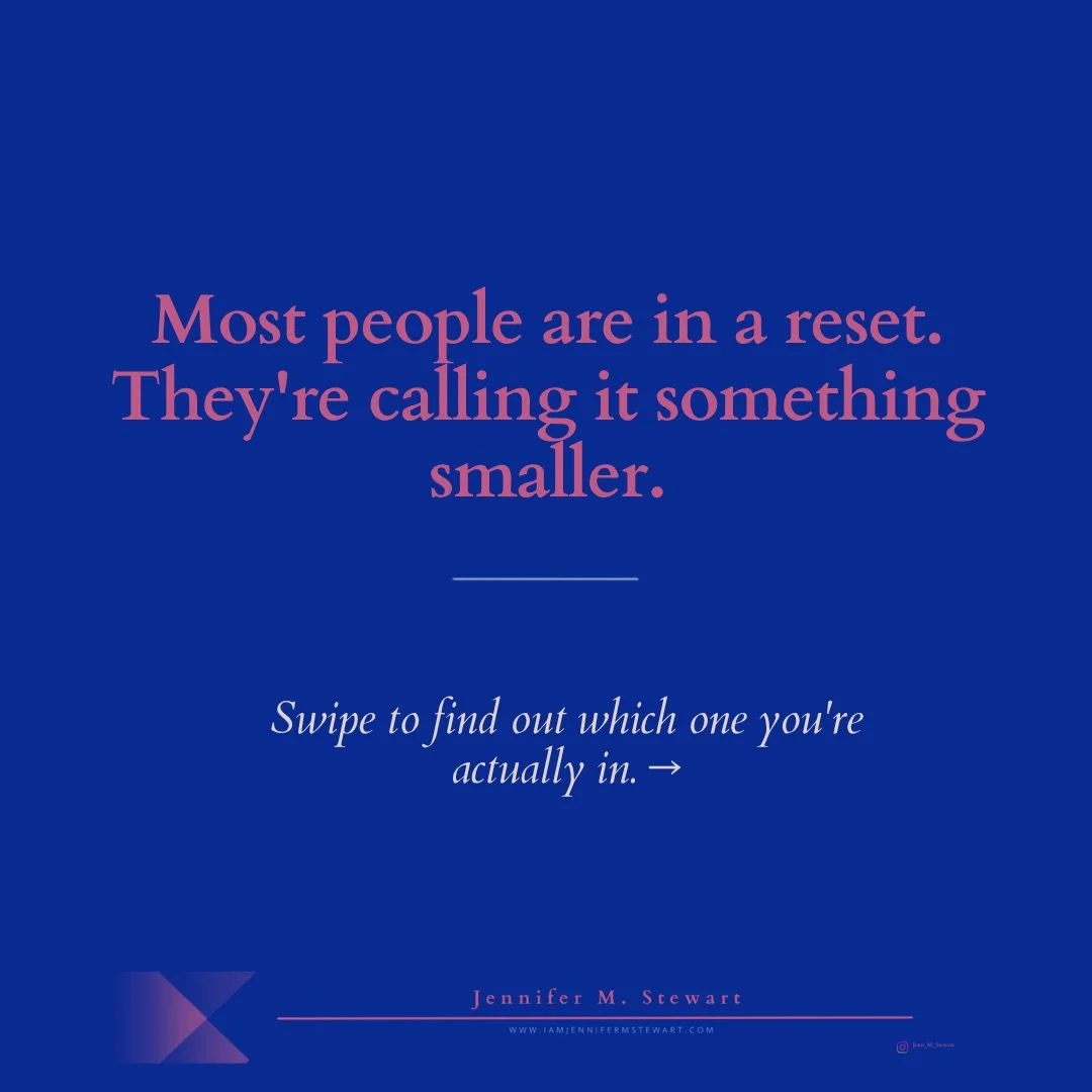 Most people are in a reset. They are calling it something smaller. Part One asks you to make the core distinction: Is the structure still sound and in need of a precise adjustment&mdash;or are you applying tune-up energy to something that needs to be