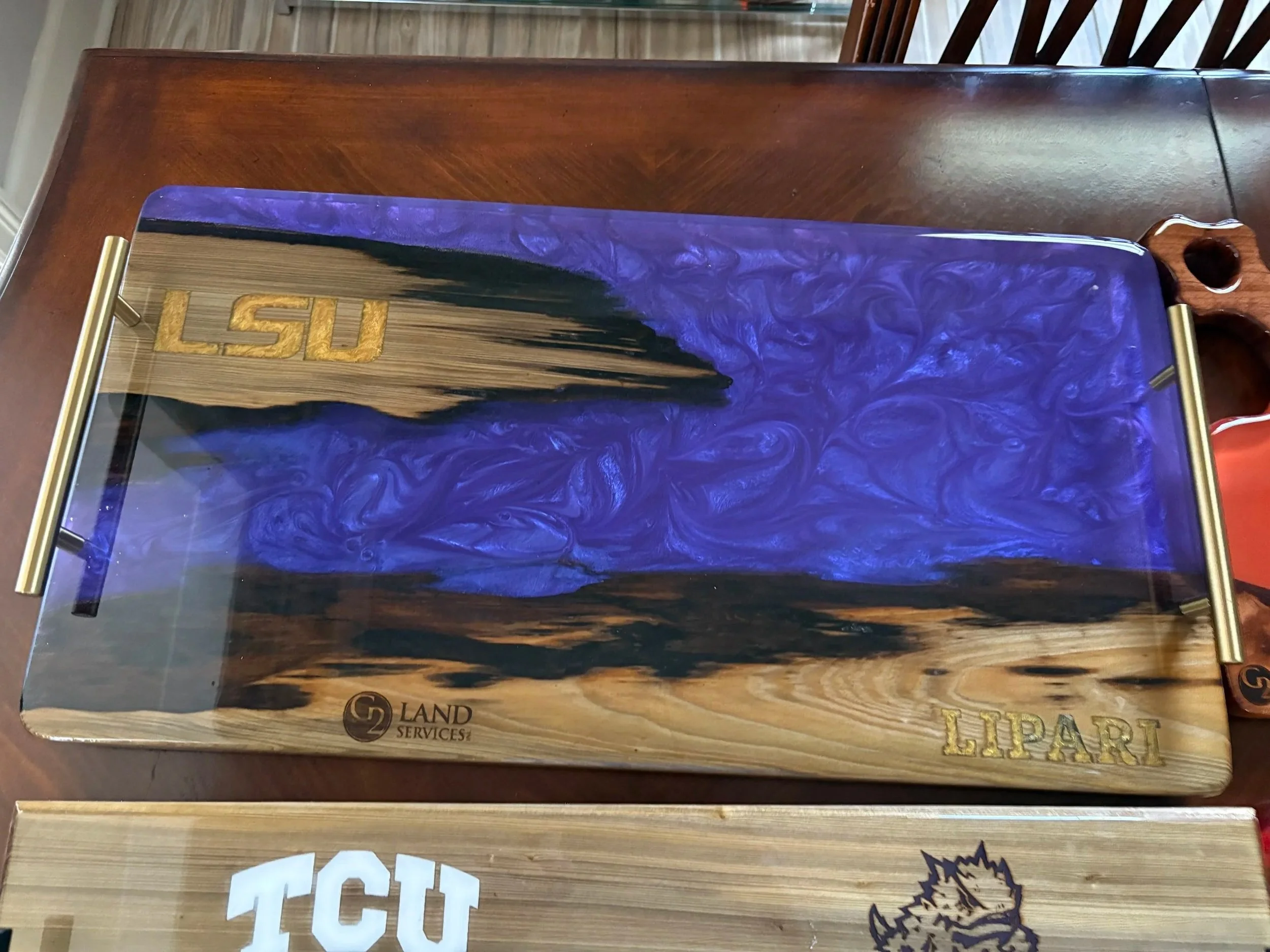 custom charcuterie board LSU