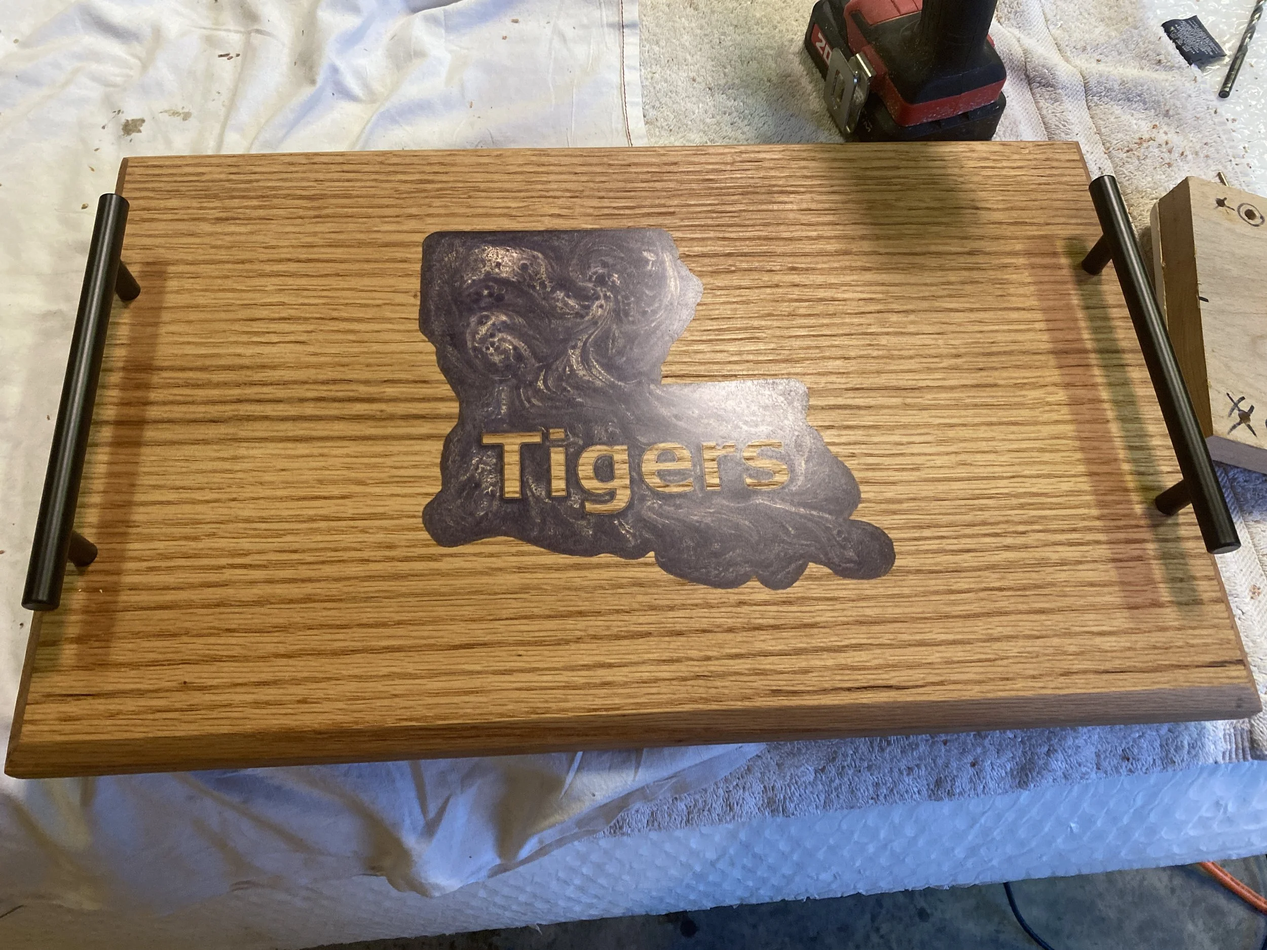 custom charcuterie board LSU