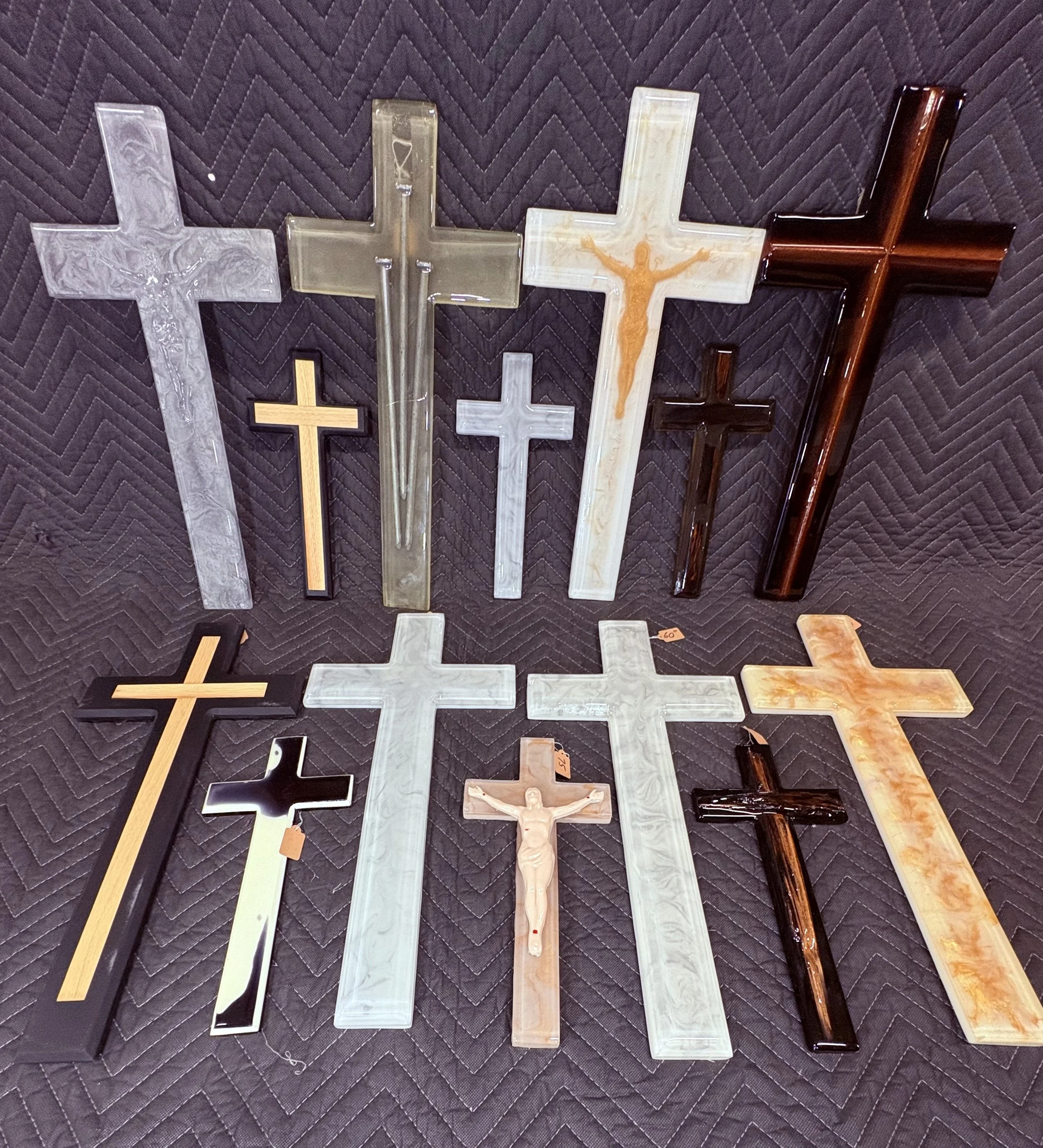 Large and small epoxy crosses