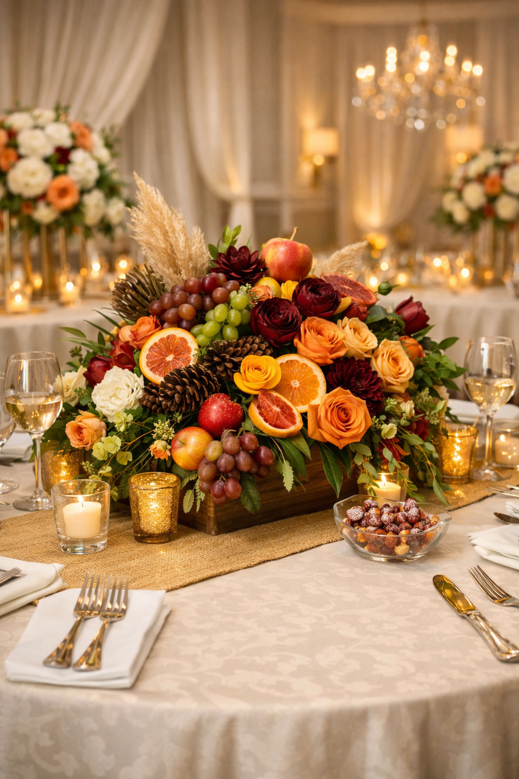 The Art of Fruit in Elevated Centerpieces