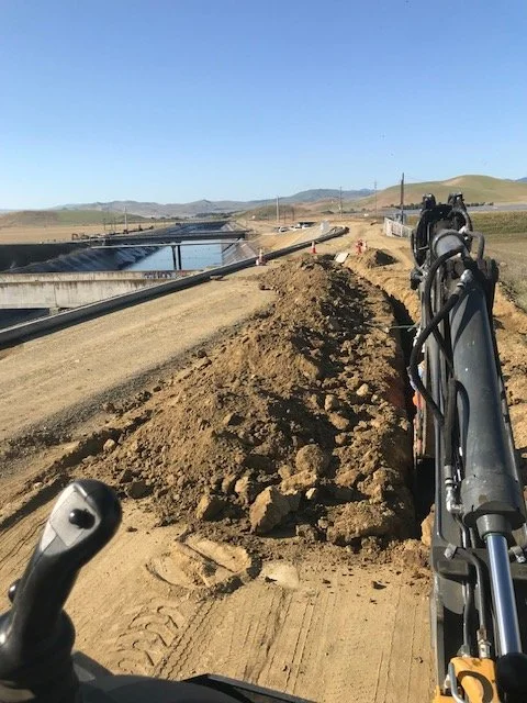 TRENCHING AND GRADING