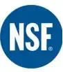 NSF logo in blue and white