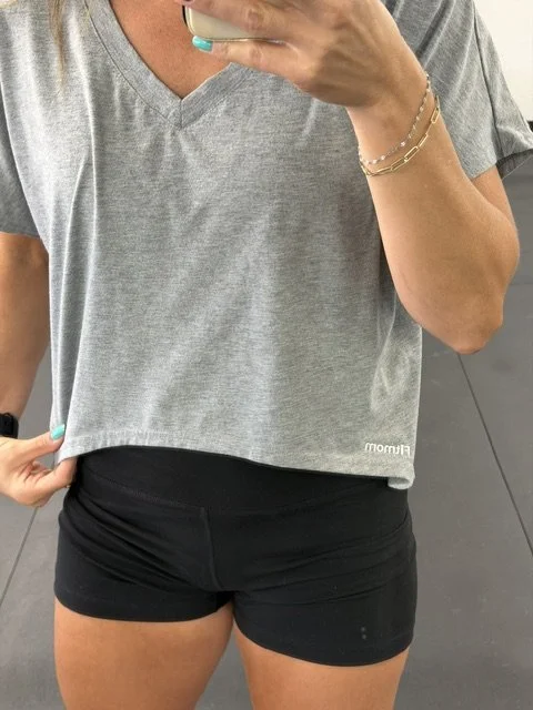 FitMom Cropped Tee