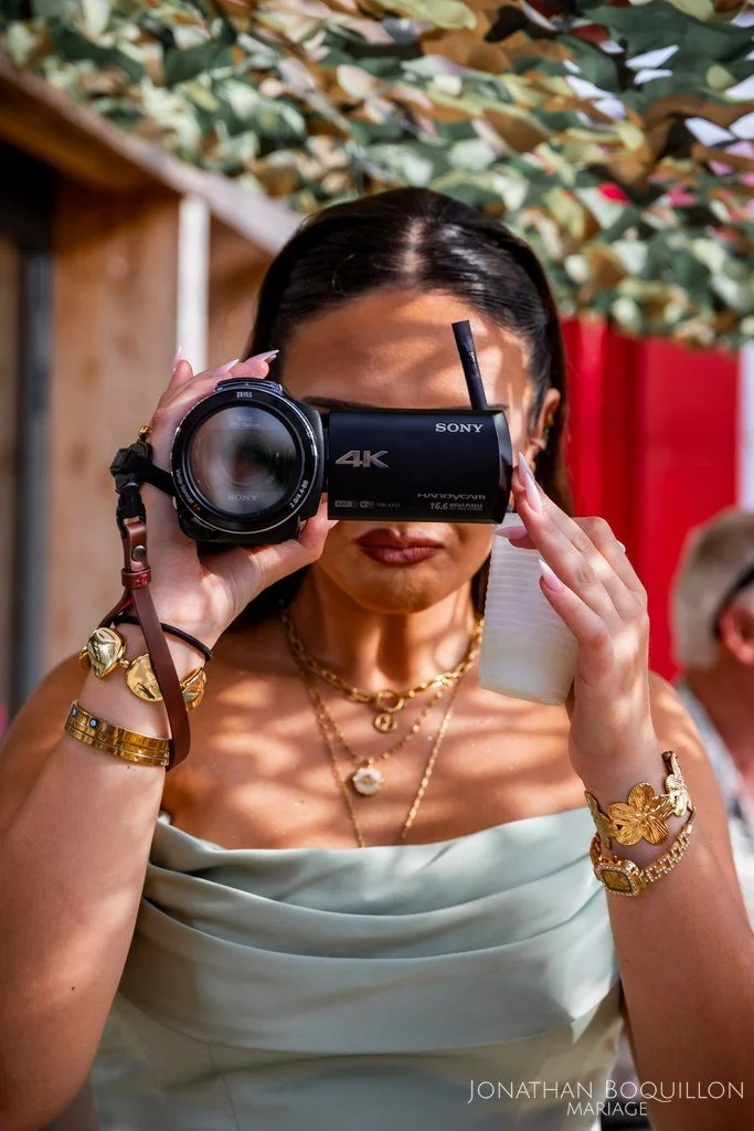 Témoin filme la mariée caméra 4K