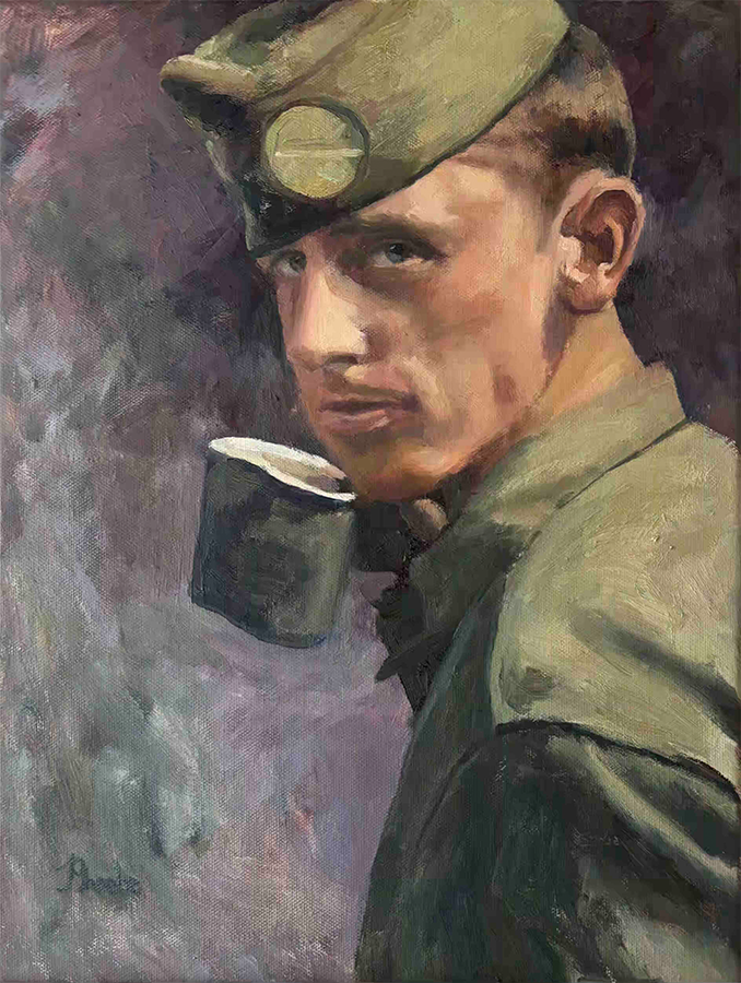 WWII Paratrooper
12"x16"