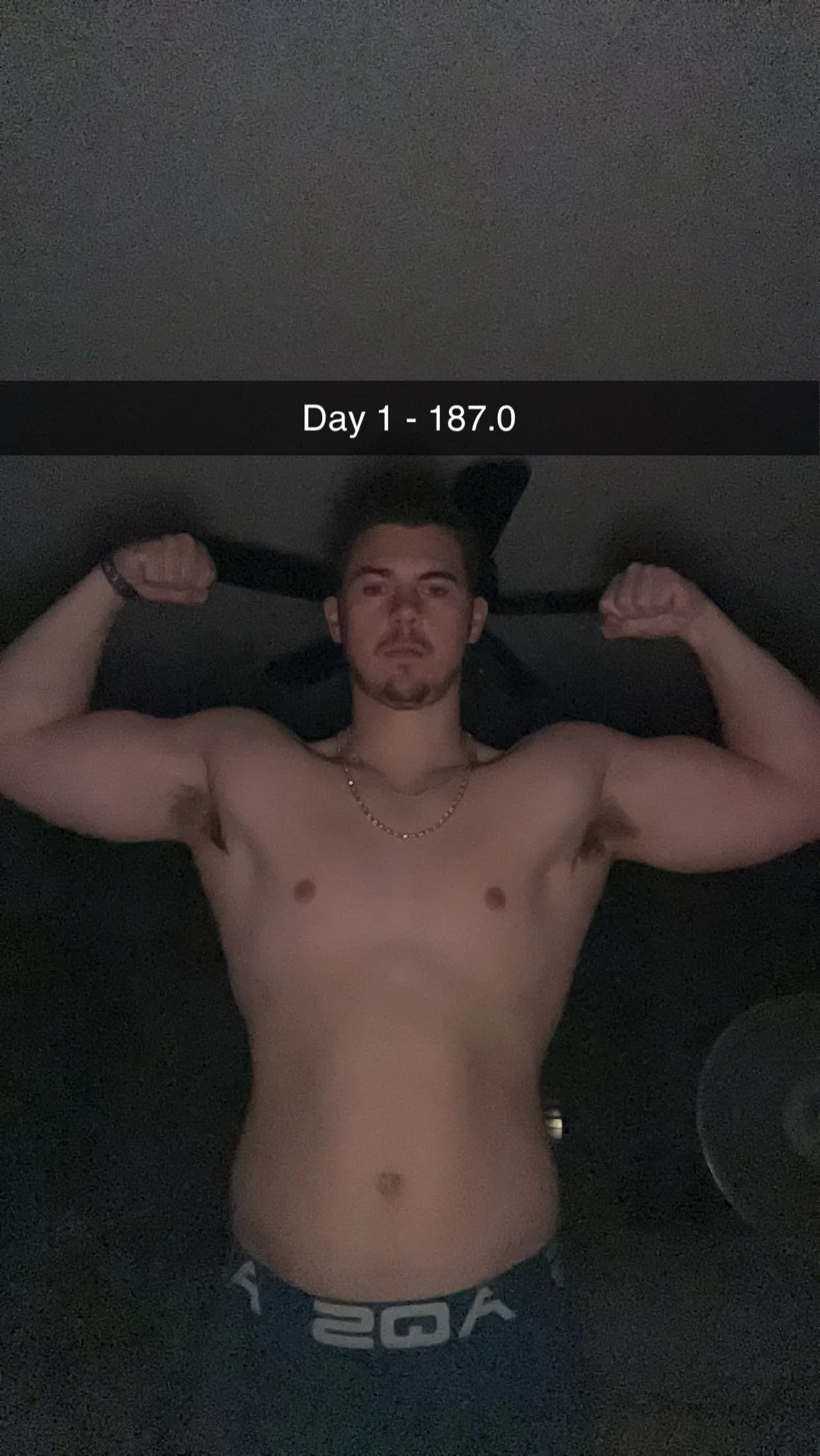 Front view of creators personal pre-transformation