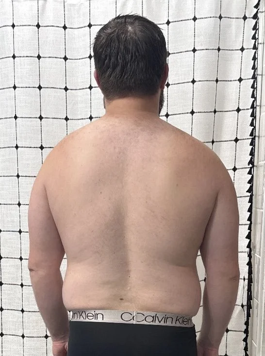 Back view of clients 12-week transformation