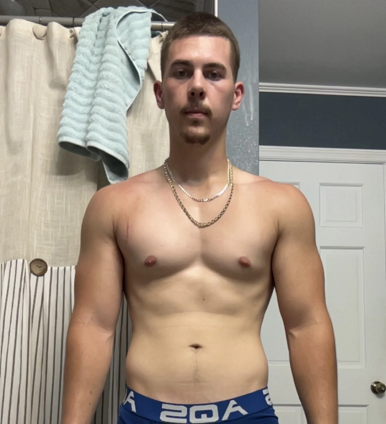 Front view of creators personal 12-week transformation