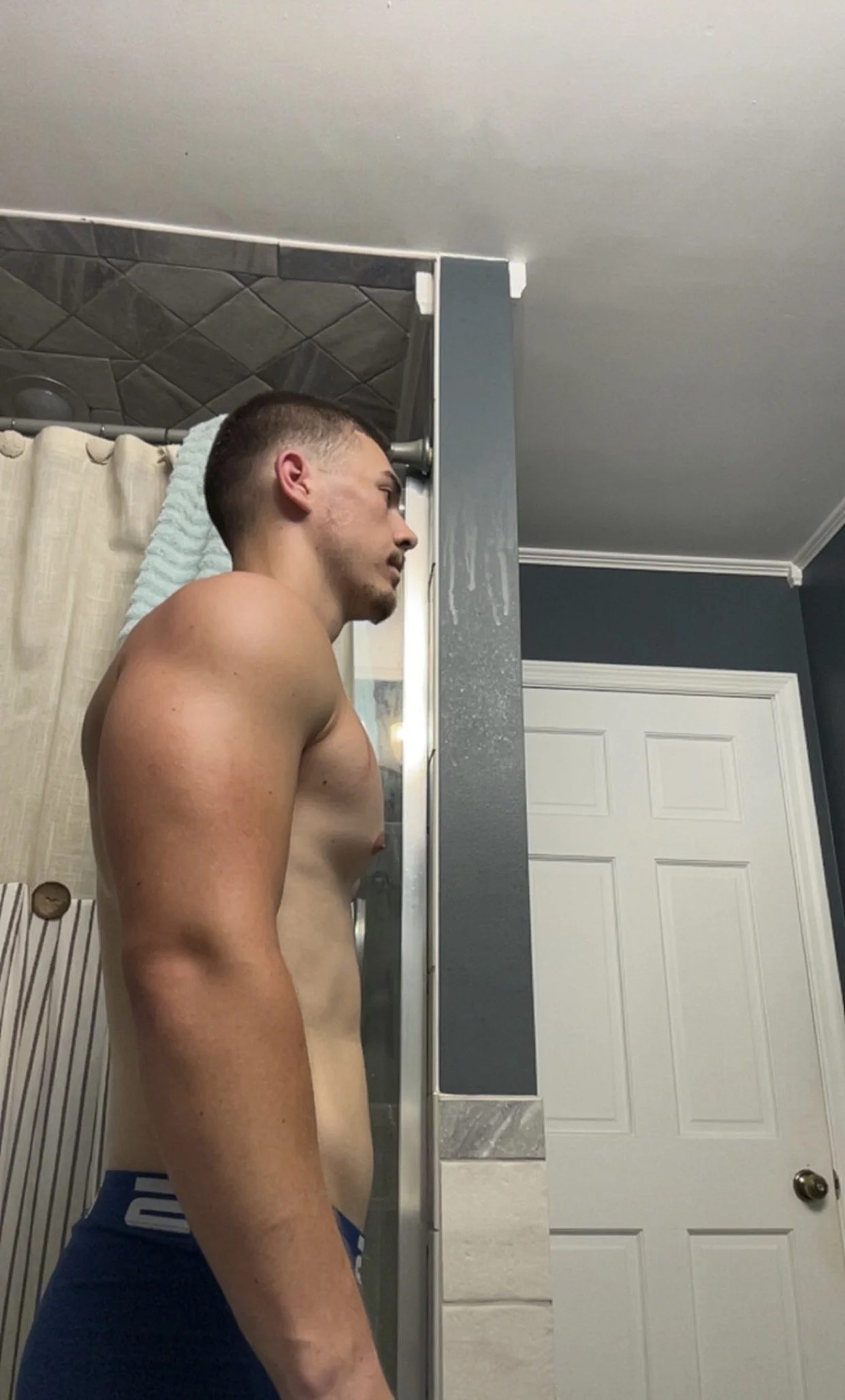 Side view of creators personal 12-week transformation