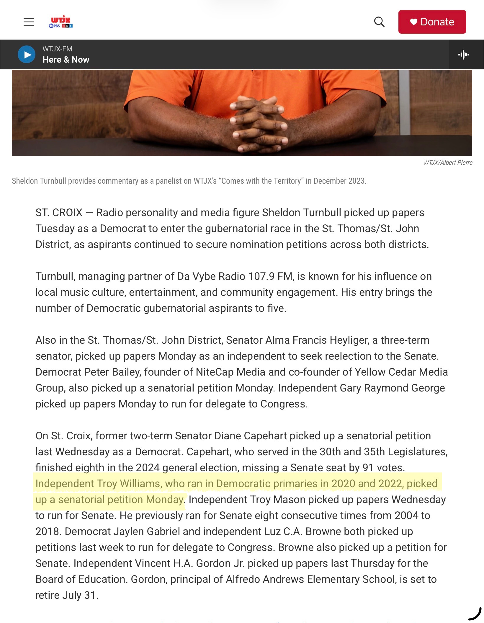 2026 Senate Petition Pickup