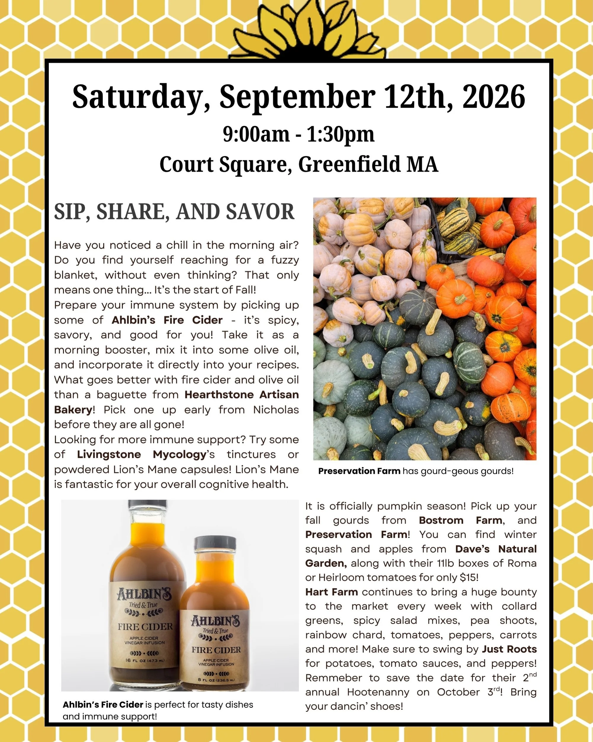 Sip, Share, and Savor✨

Have you noticed a chill in the morning air? 
Do you find yourself reaching for a fuzzy blanket, without even thinking? 
That only means one thing... It&rsquo;s the start of Fall! 🍁
Prepare your immune system by picking up so