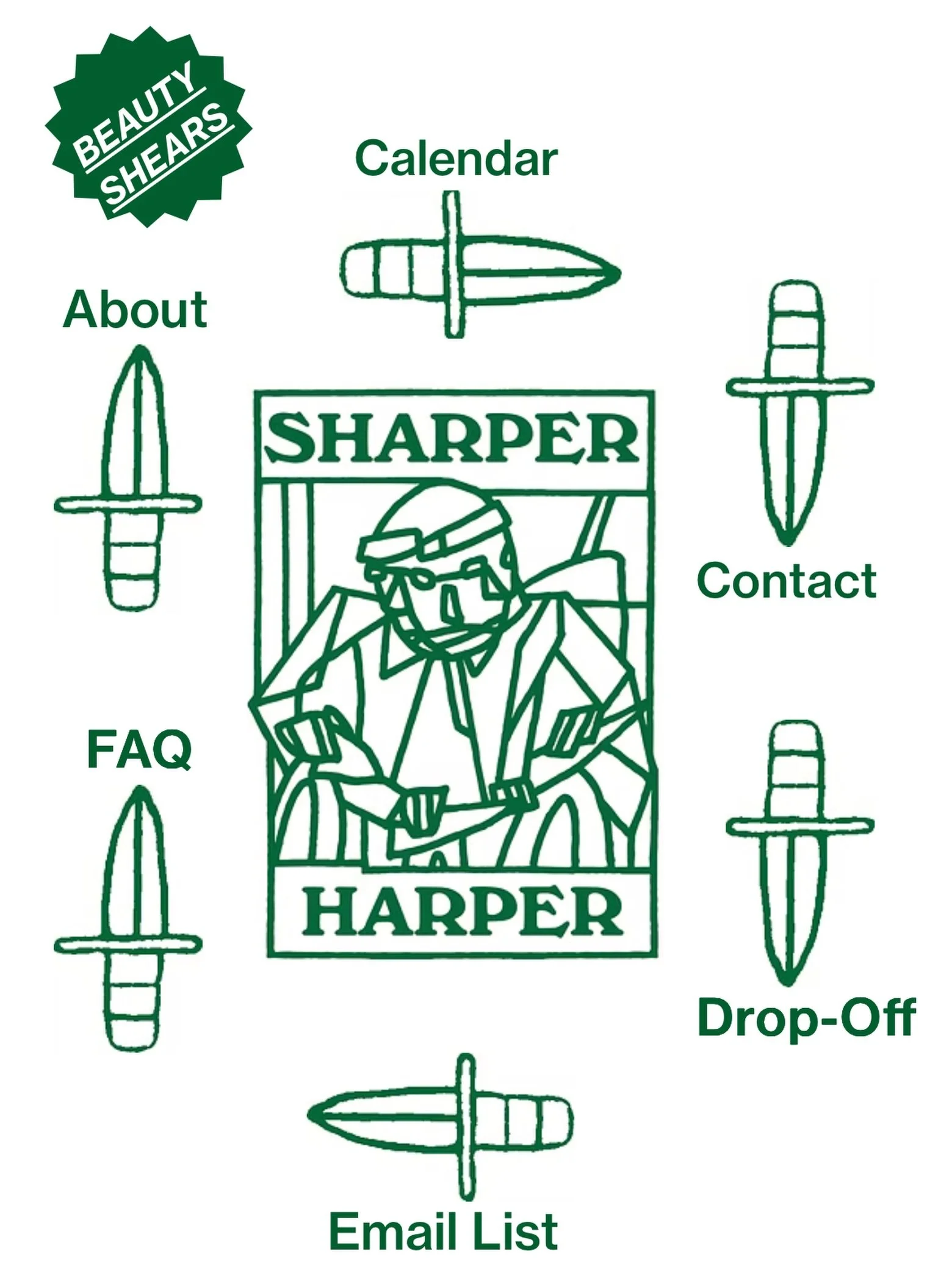 Sharper Harper is back! 🤩
Bring your knives🔪 scissors✂️ and garden tools🪏 to the market this Saturday for on-site professional sharpening- Just in time for all that holiday cooking! 🧑&zwj;🍳 

✨Reminder: if you don&rsquo;t have a knife case, wrap