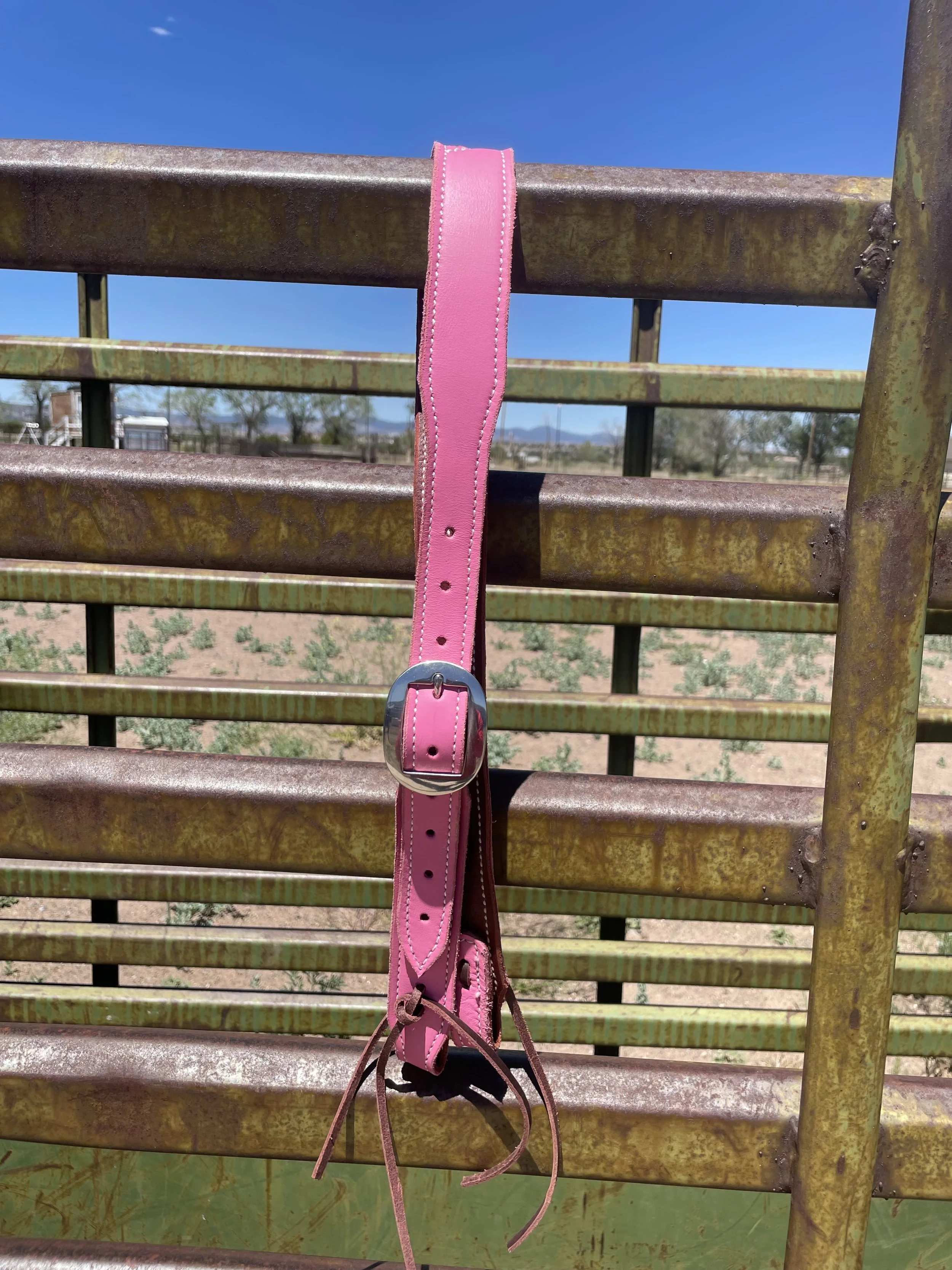 Pink split ear headstall