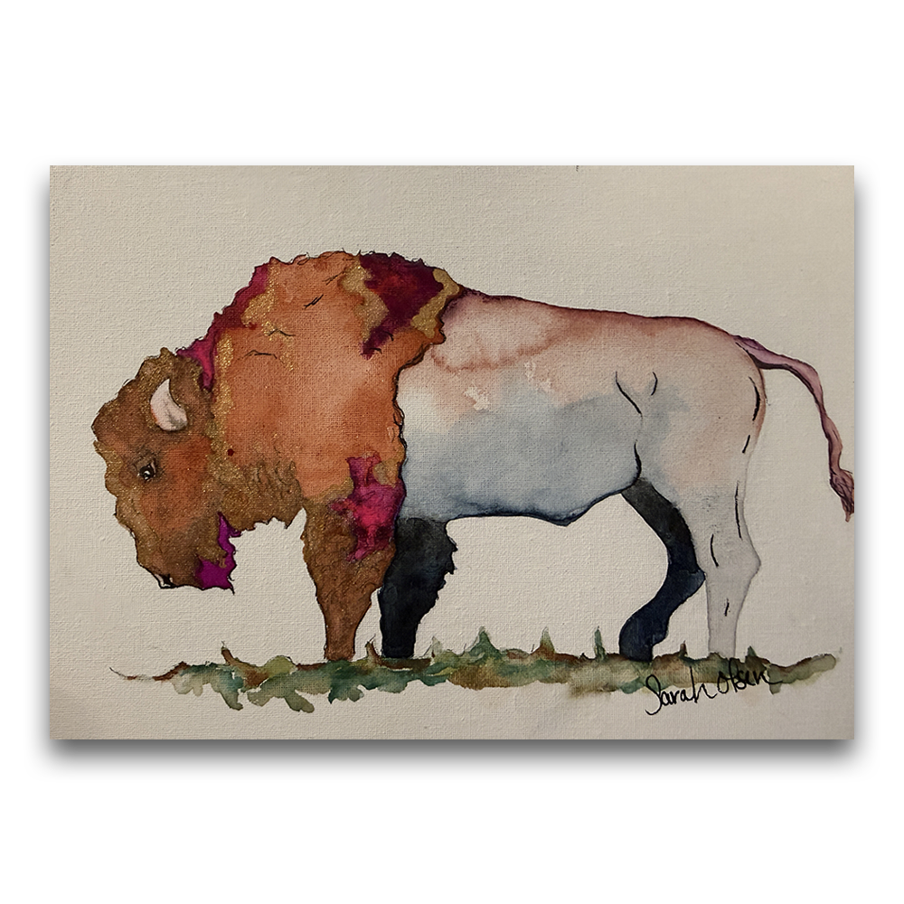 Purple Bison Landscape