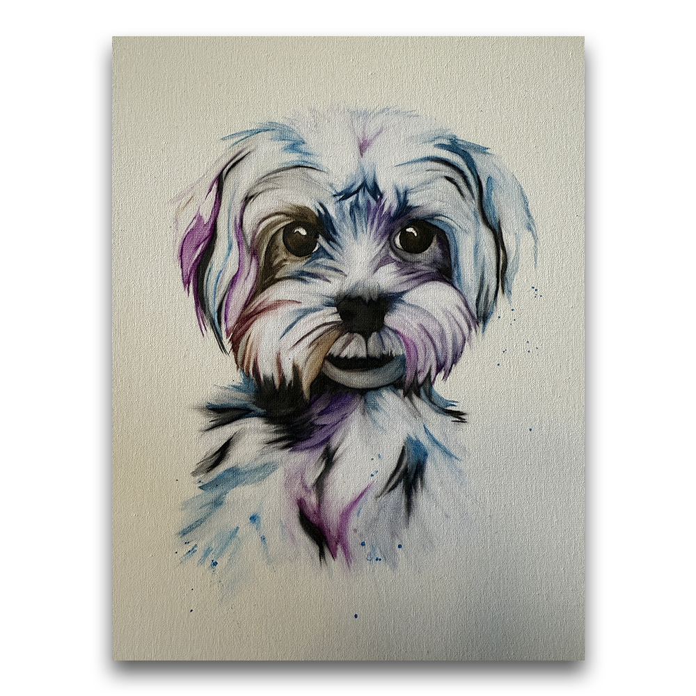 White Dog | Commission by Sarah Olsen 2025