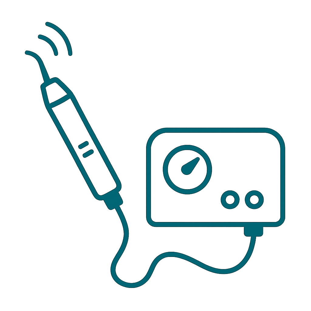 Ultrasonic teeth cleaning