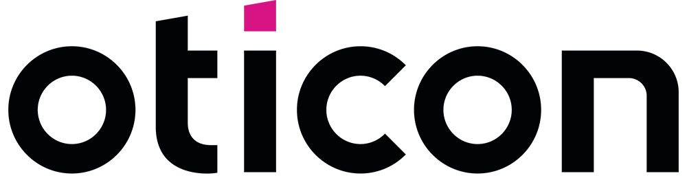 Close-up of a logo with black text and a pink square on top of the letter 't'.