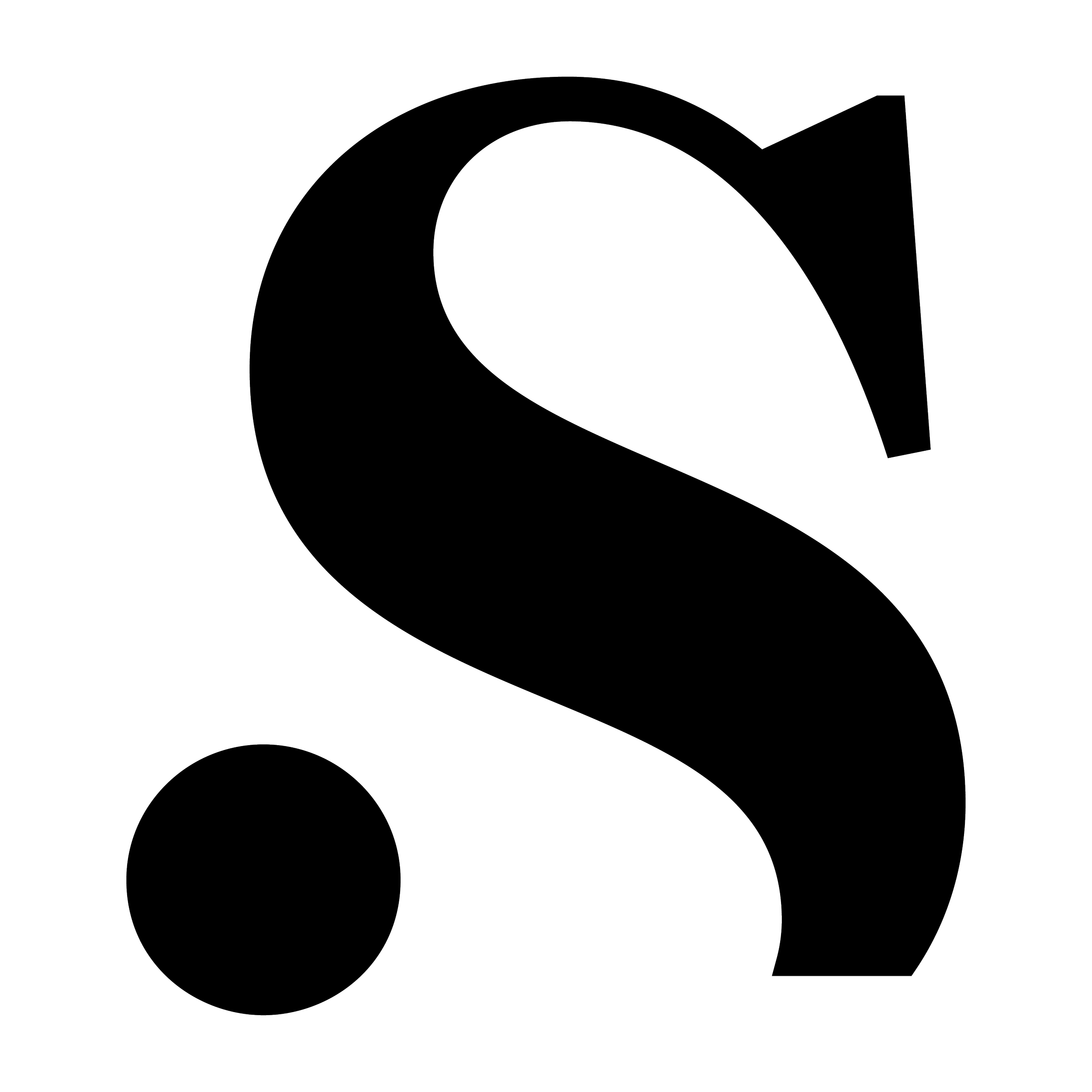 An abstract black and white line drawing featuring thin lines forming curves and geometric shapes.